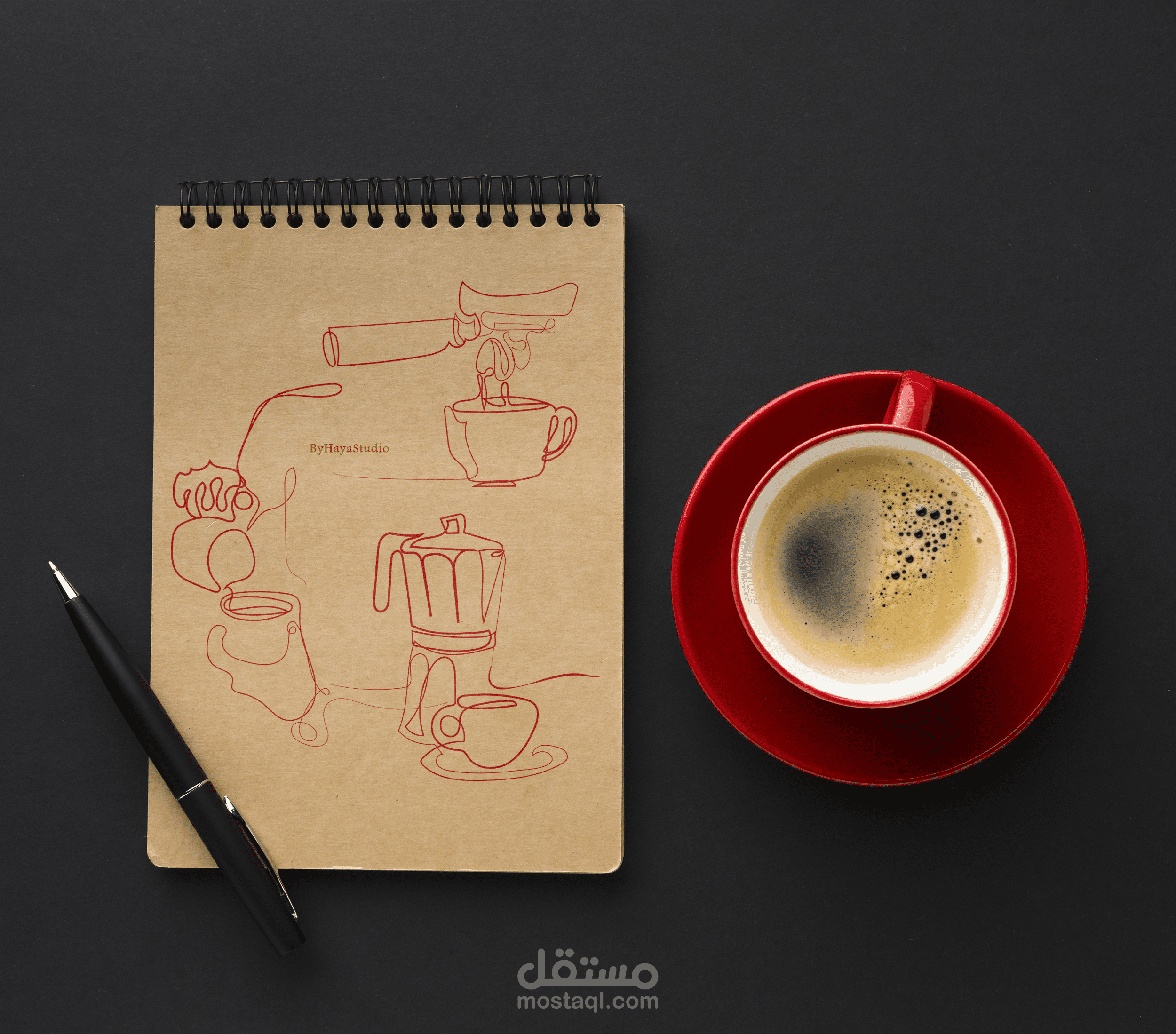 رسومات بتقنية الخط المستمر