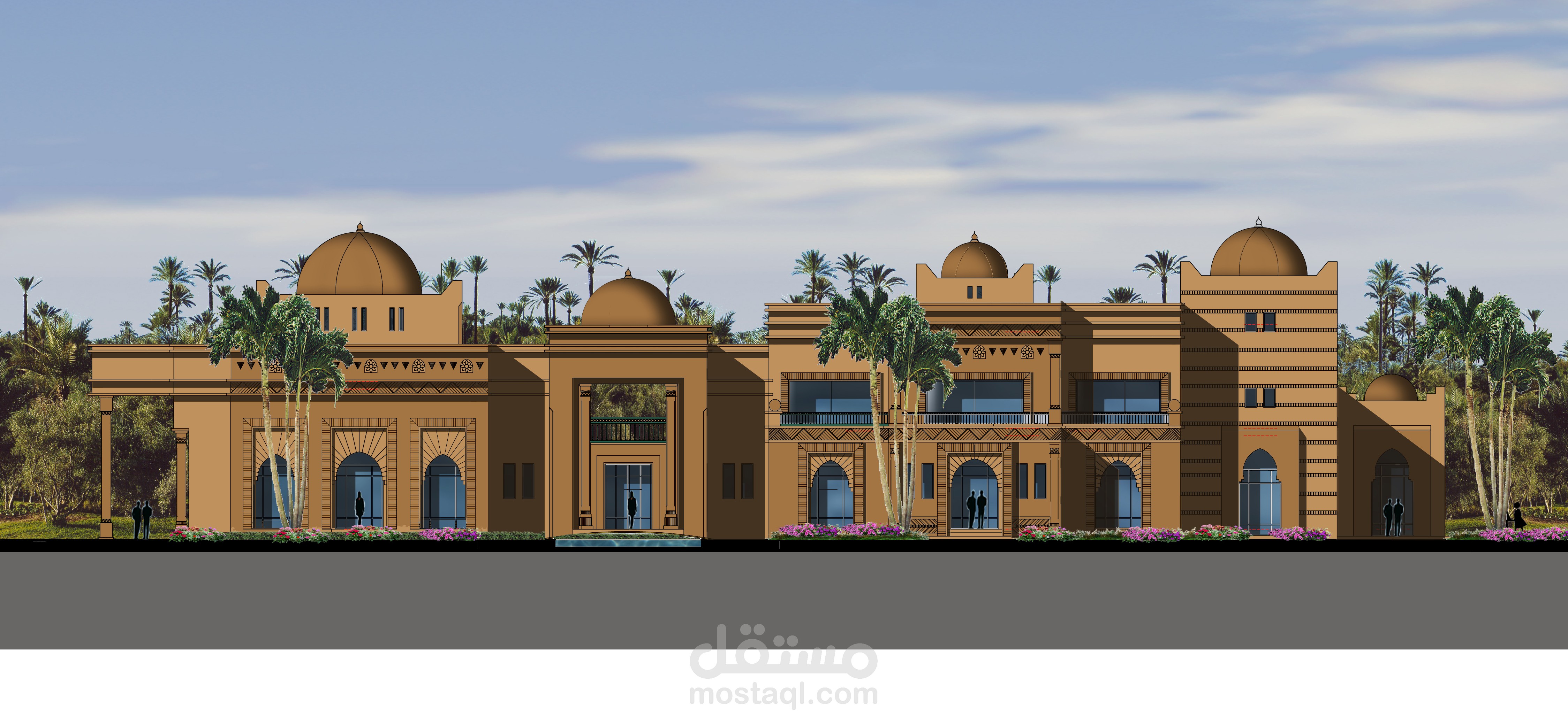 واجهات و مقاطع فيلا فخمة