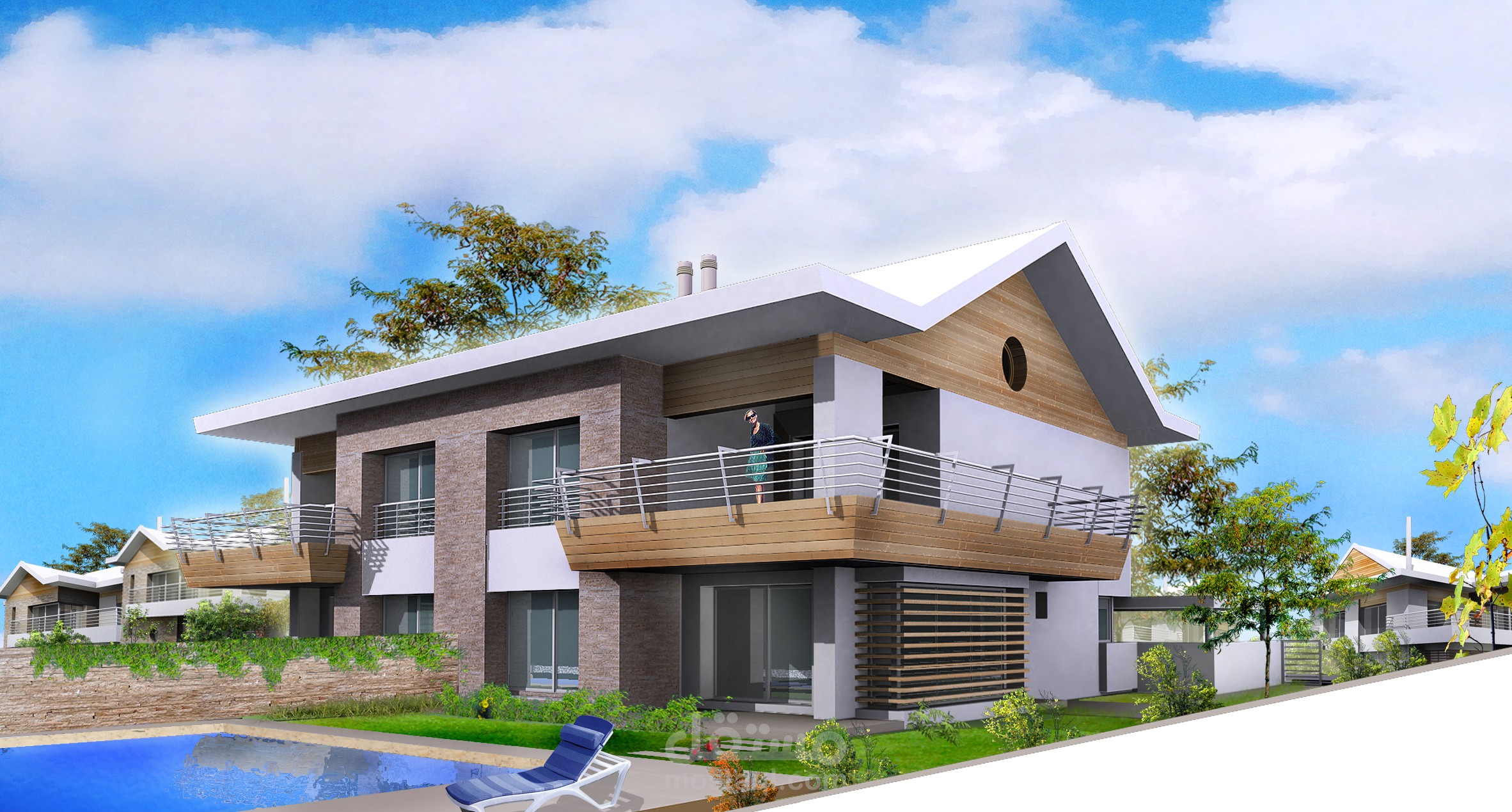 نموذجين 3D لفيلا