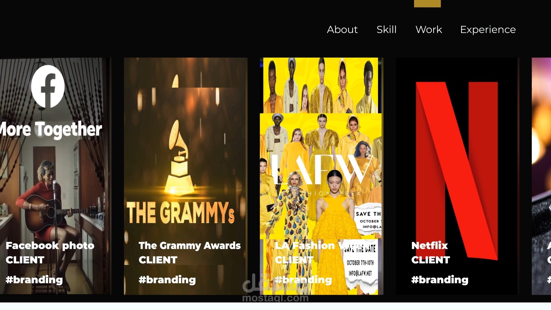 العميل: HALLE JOHNSON - تصميم الفيديو التقديمى لاعمال الممثلة والمذيعة الامريكية هالي جونسون