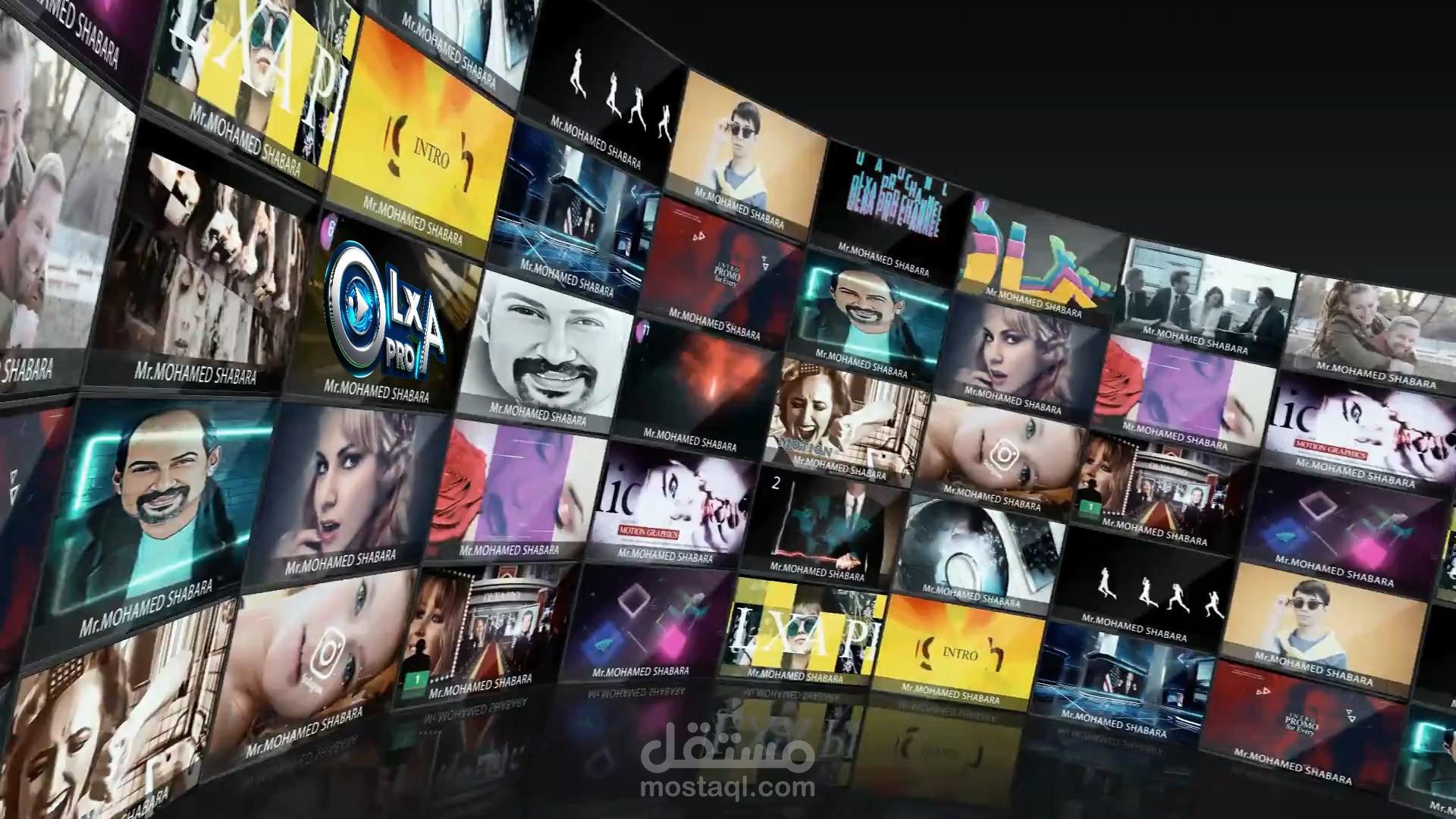 عرض ترويجي للرسوم المتحركة على شاشات متعددة Multi Screen Display Animation Promo