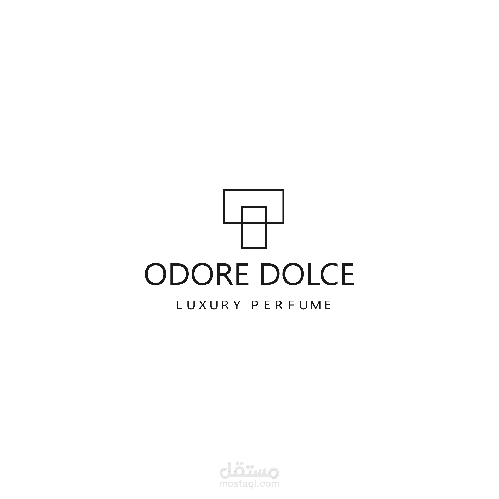 A set of logos for luxury perfume stores
