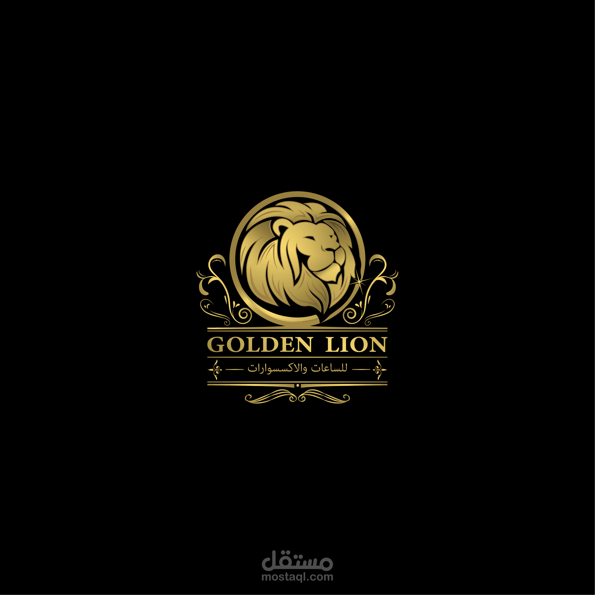 Golden lion store logo