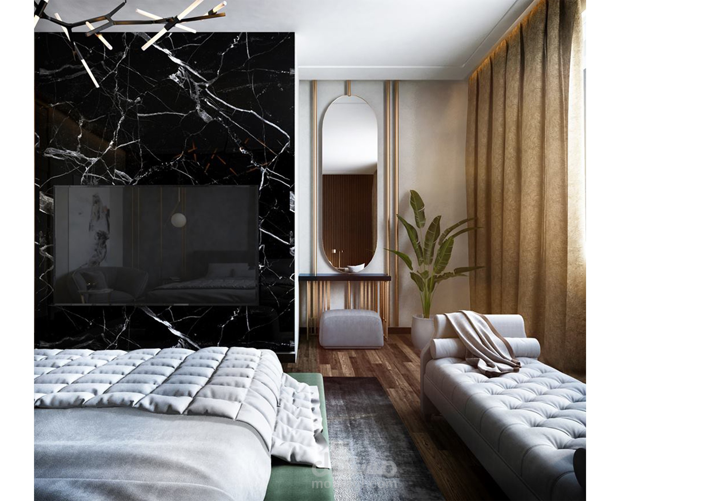 تصميم غرفة نوم بمدينة جدة  حي الرحاب