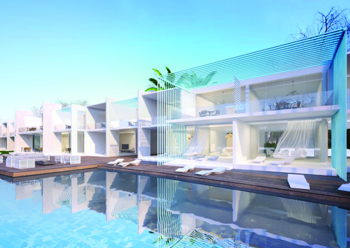 تصميم مجموعة شاليهات بالساحل الشمالي