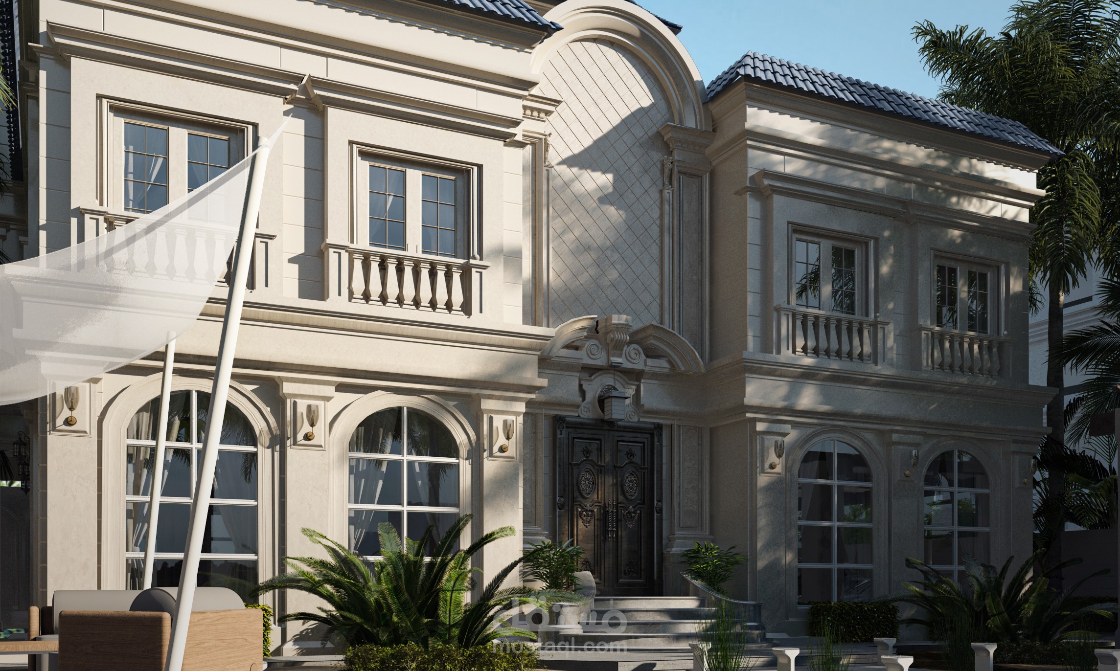 تصميم فيلا خاصة + اللاندسكيب والمسبح بالخبر (المملكة العربية السعودية)