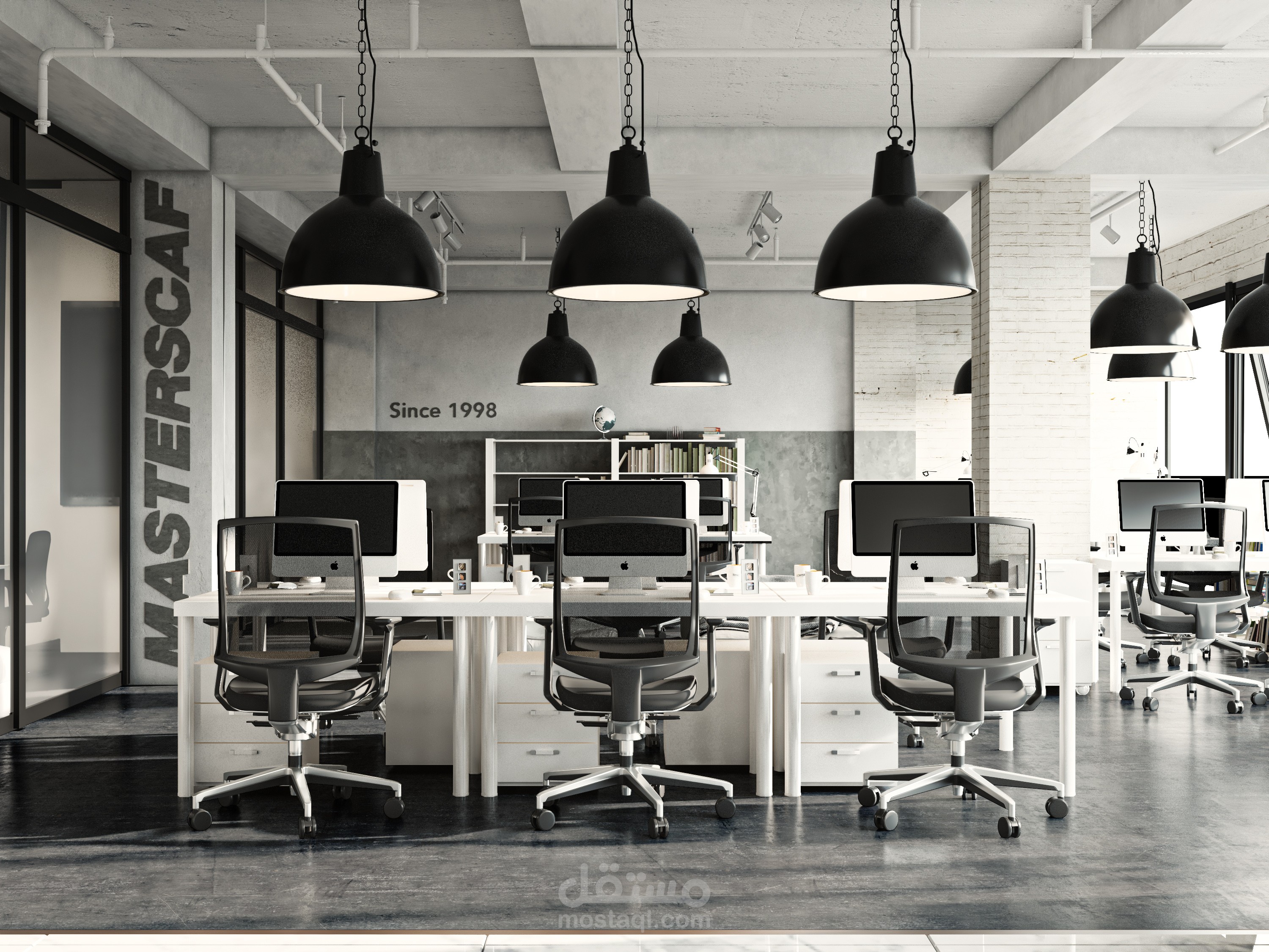 تصميم داخلي مكتب إداري مساحة 420 m