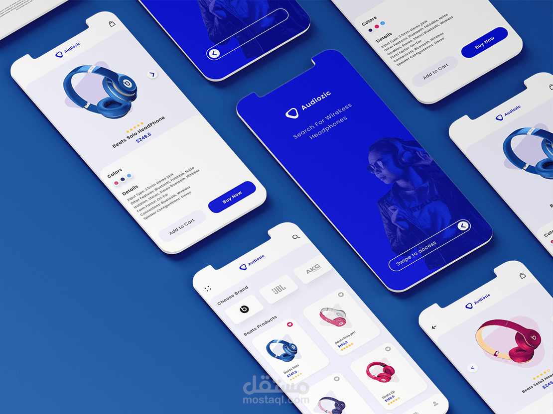 UIUX - تصميم متجر سماعات  | Pro Headphones Store Design