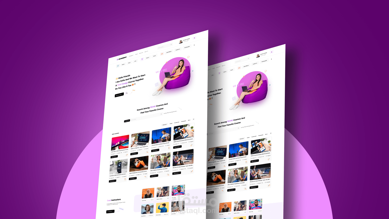 UIUX - تصميم موقع شركة احترافي