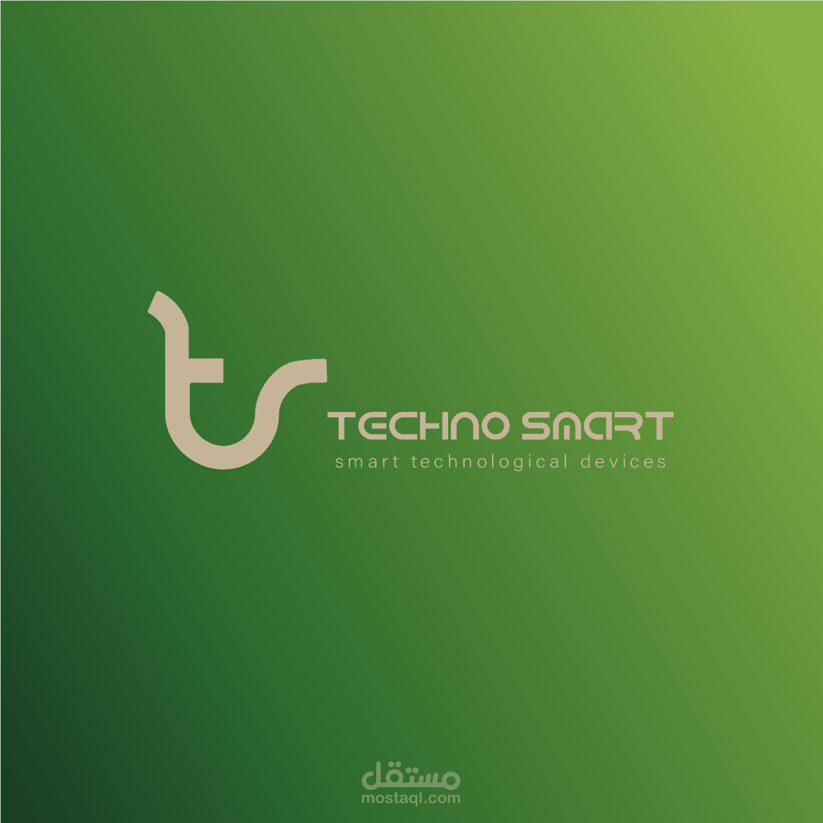 هوية تجارية لشركة تكنوسمارت المتخصصة في استيراد وبيع الأجهزة الذكية