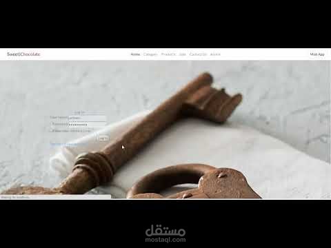 Chocolate shop web application