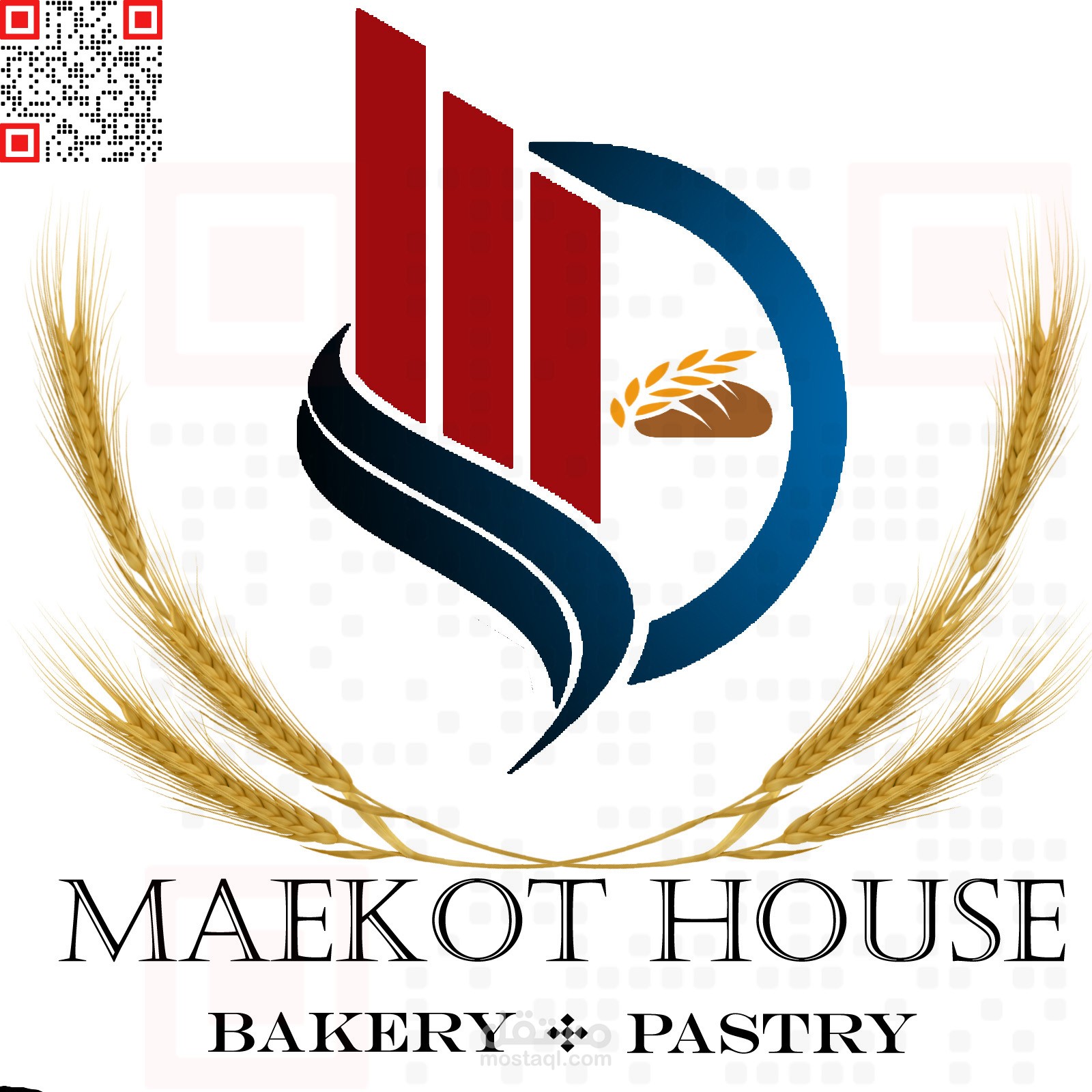 هوية بصرية شعار مخبز