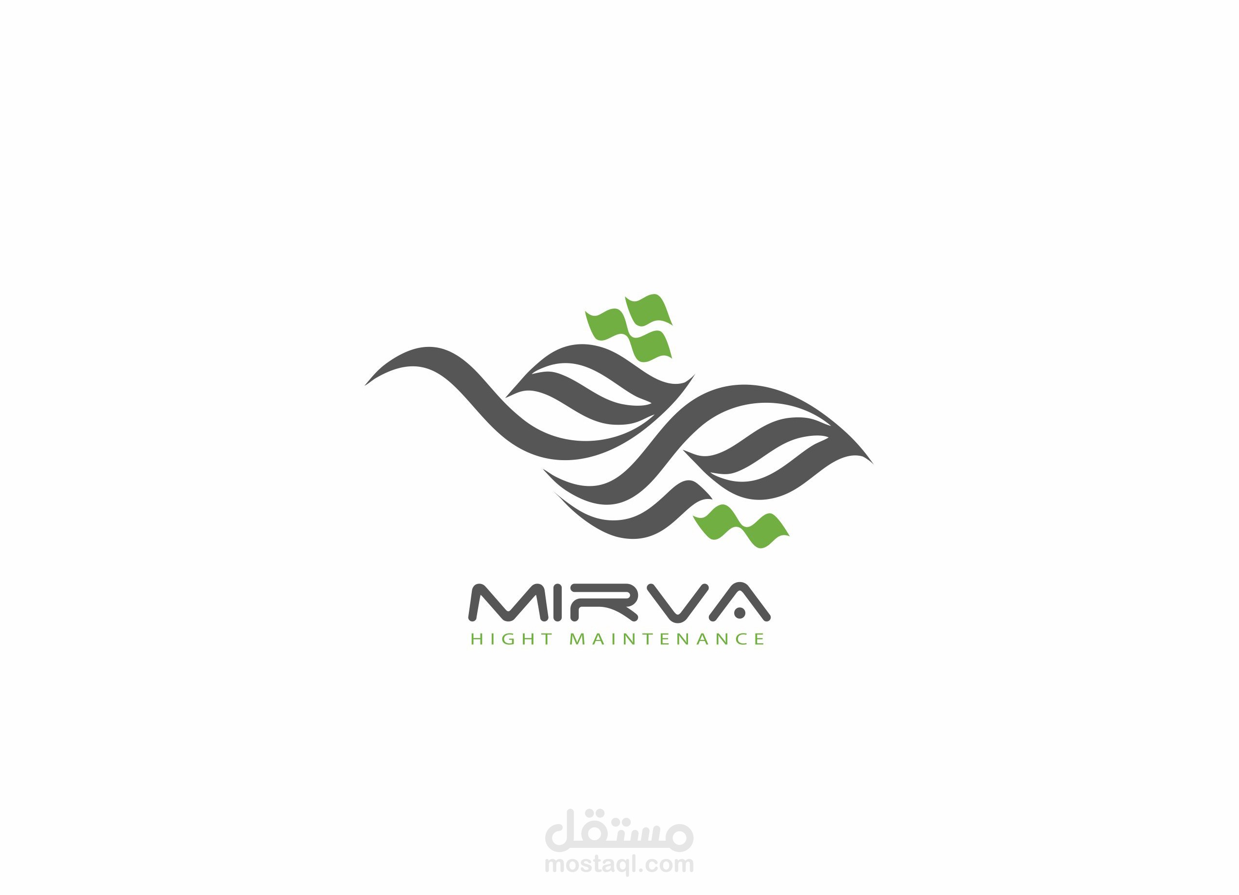 تصميم شعار شركة ميرفا Mirva