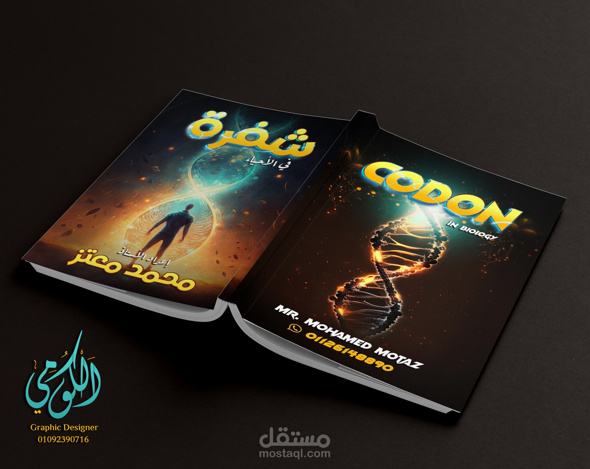 Codon Cover Design in Biology Front & Back (A3) For Secondary Stage