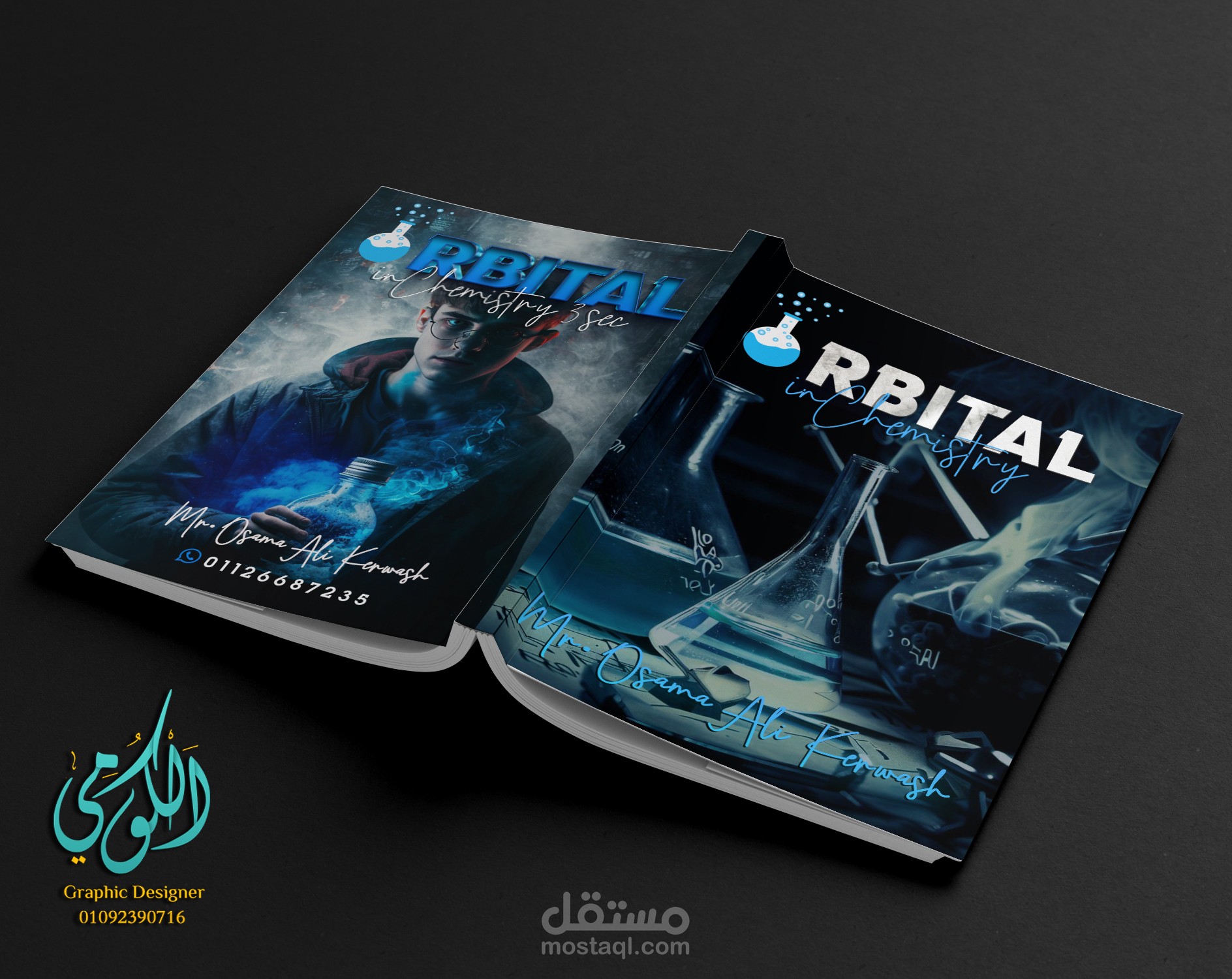 Orbital Cover Design in Chemistry A3 (Front & Back)