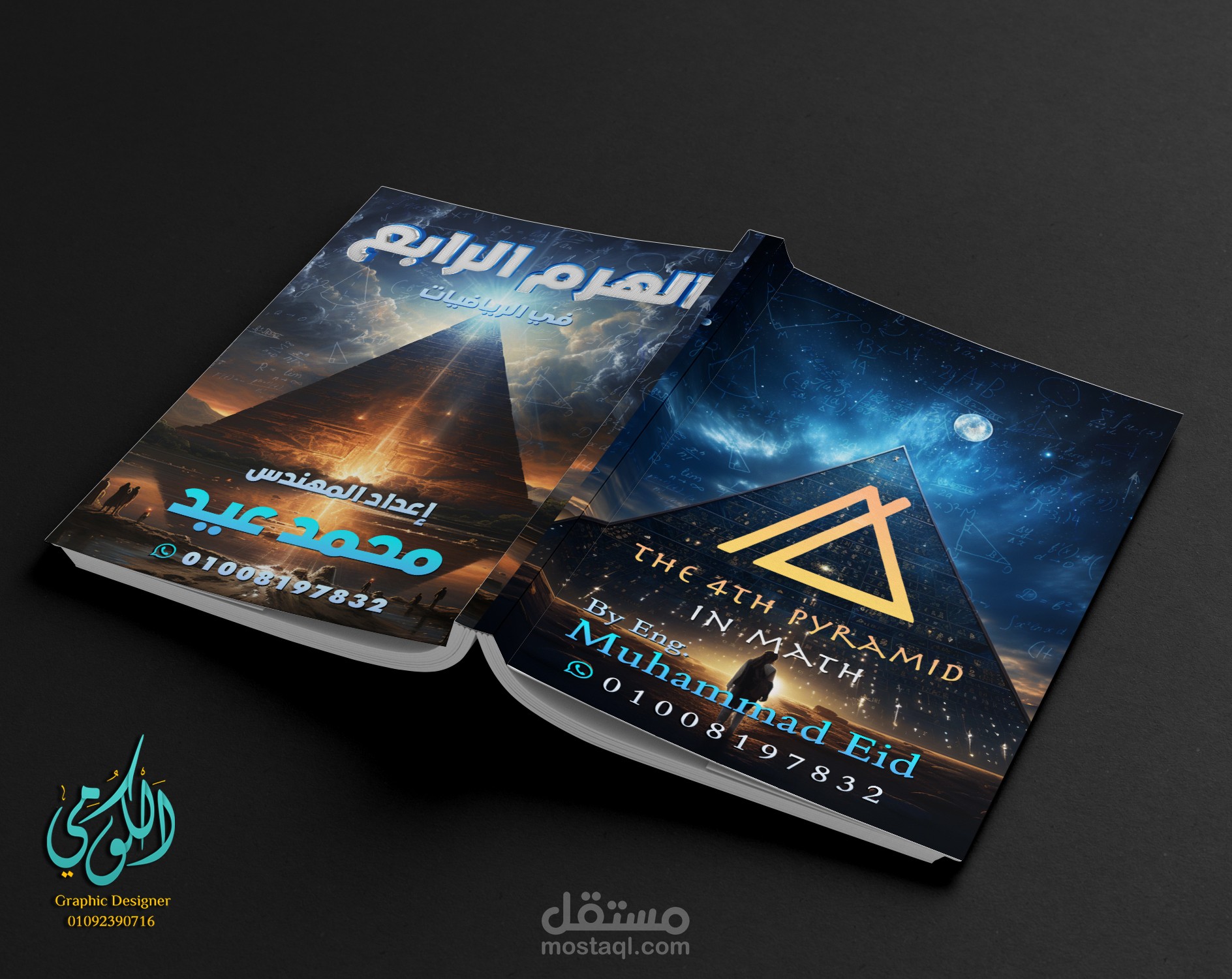The fourth pyramid cover design in Mathematics (A3 Front & Back)
