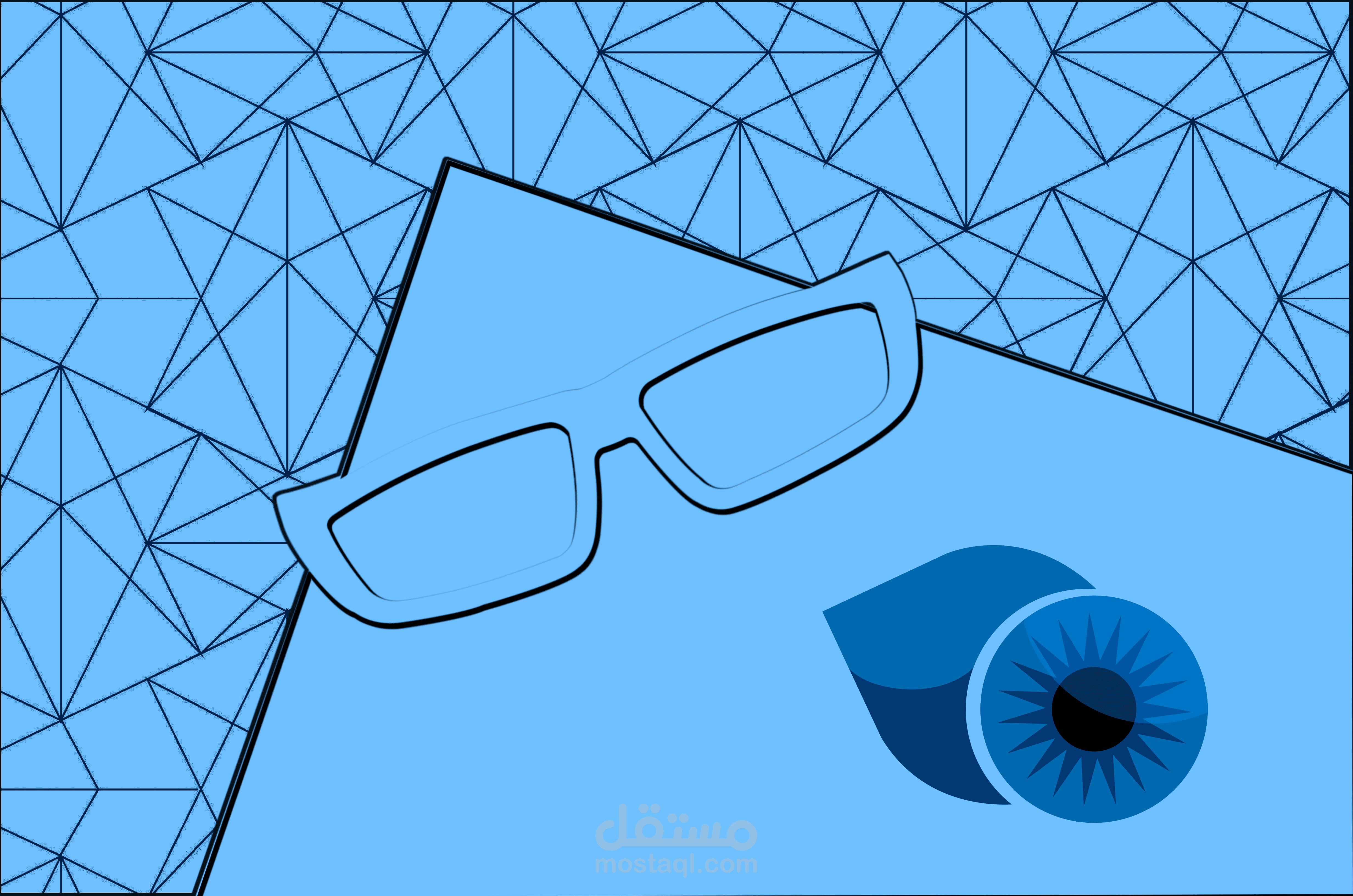 تصميم لوغو محل نظارات