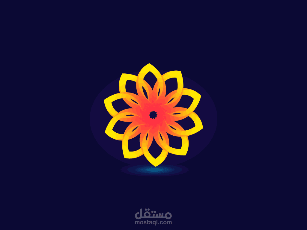 تصميم لوغو شكل وردة