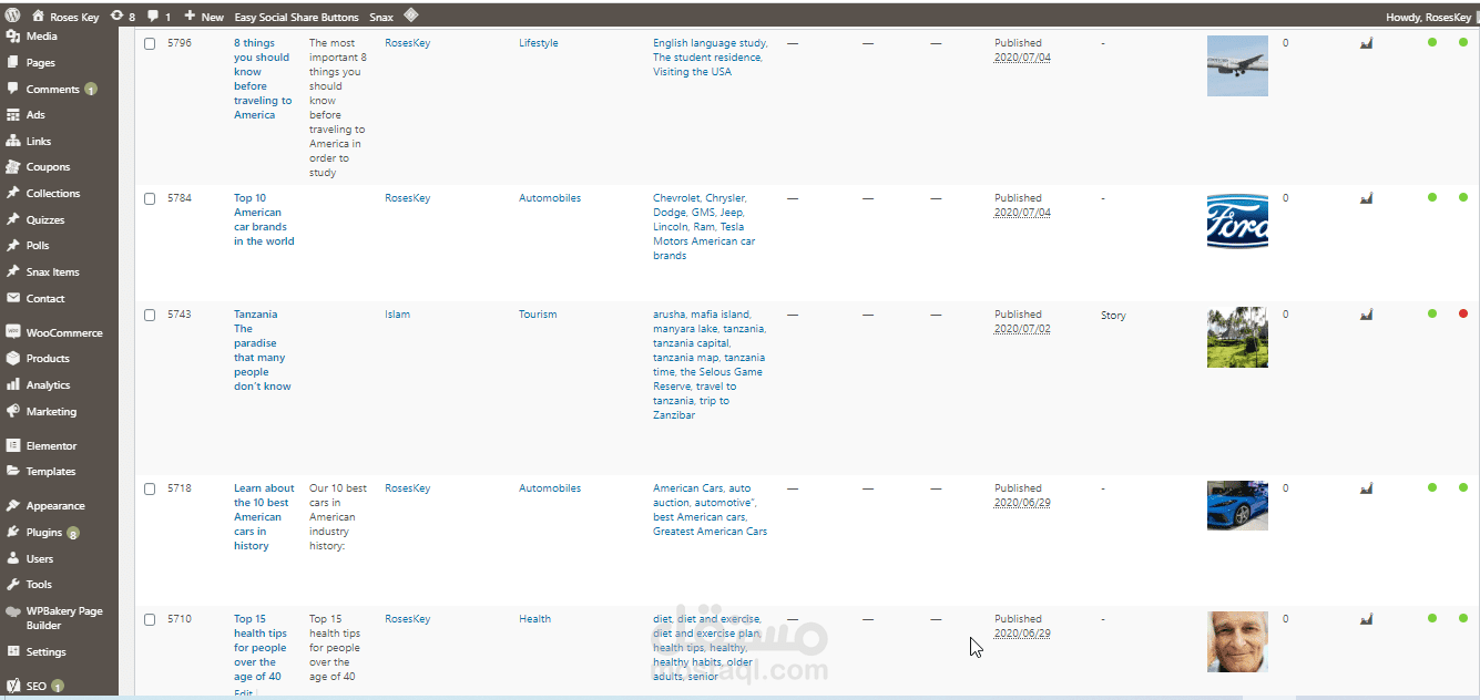 كتابة مقالات باللغة الإنجليزية لموقع Roses-key.com