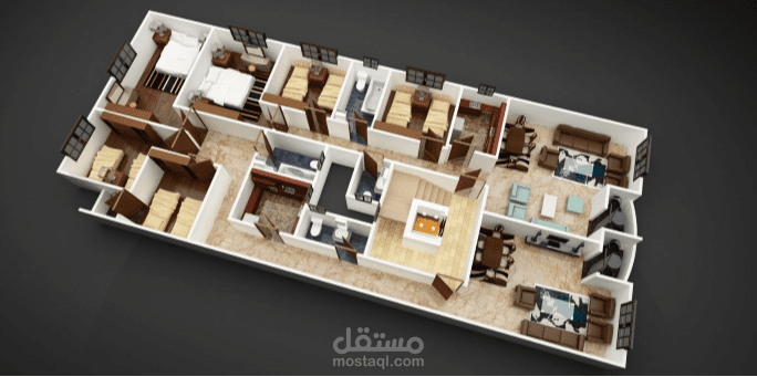 تصميم مسقط ثلاثي الابعاد