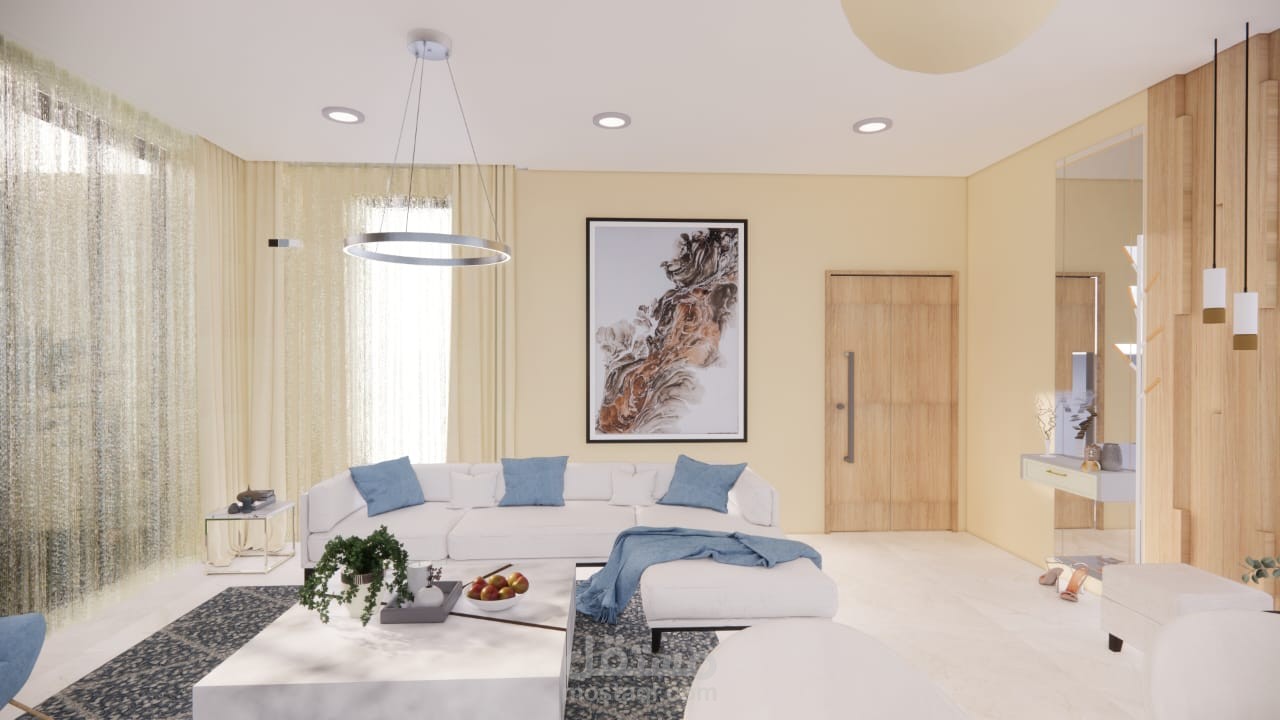 تصميم داخلي لصالة فيلا في السعودية