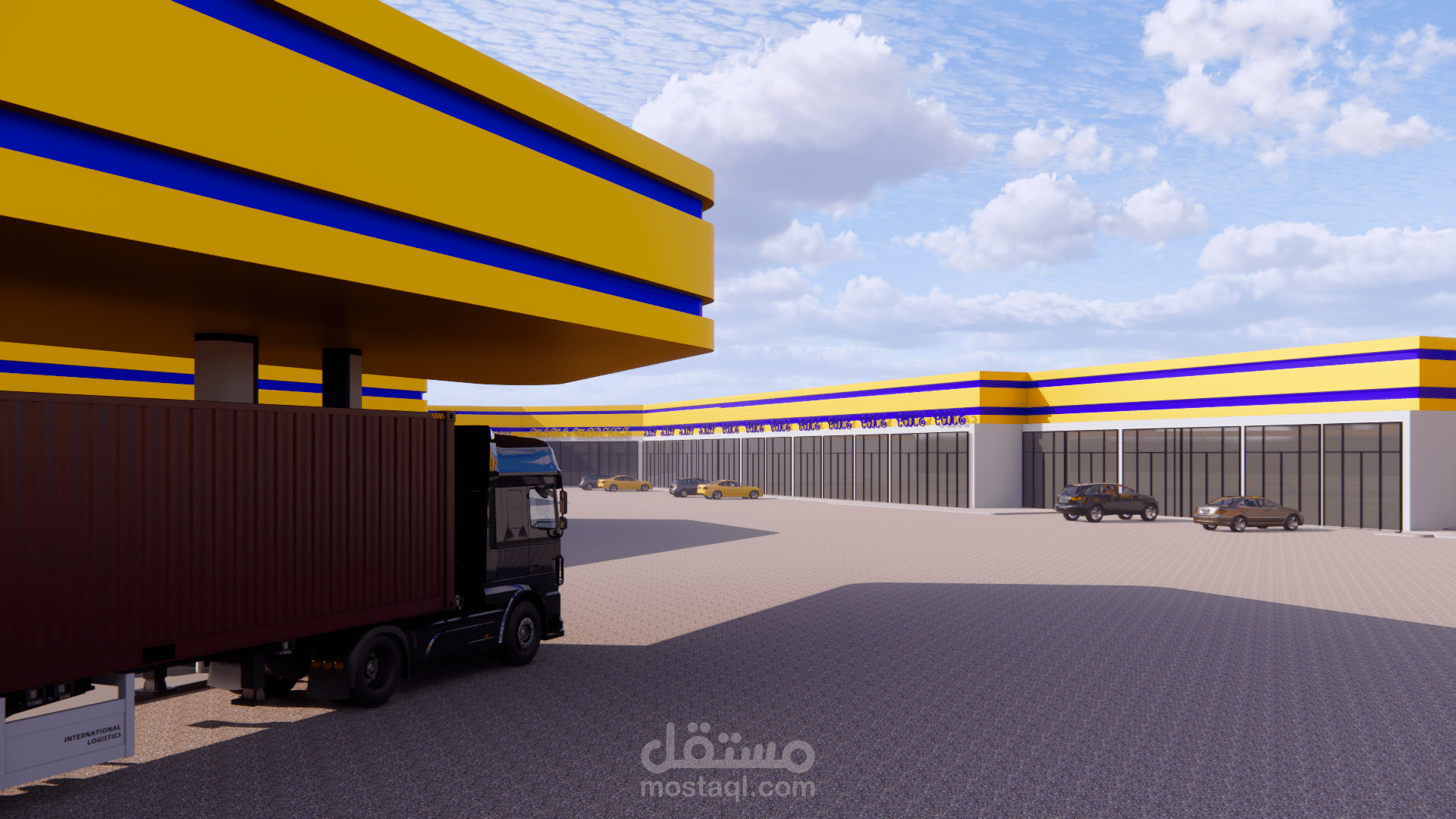 تصميم محطط بنزين فئة "ب" في السعودية