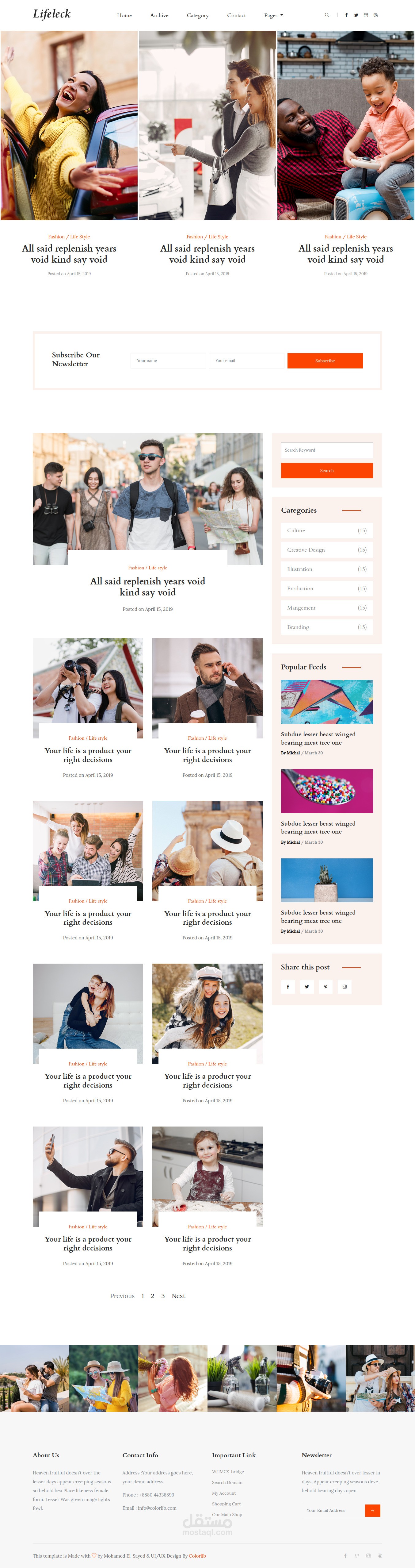 Front-End Development (Lifeleck)