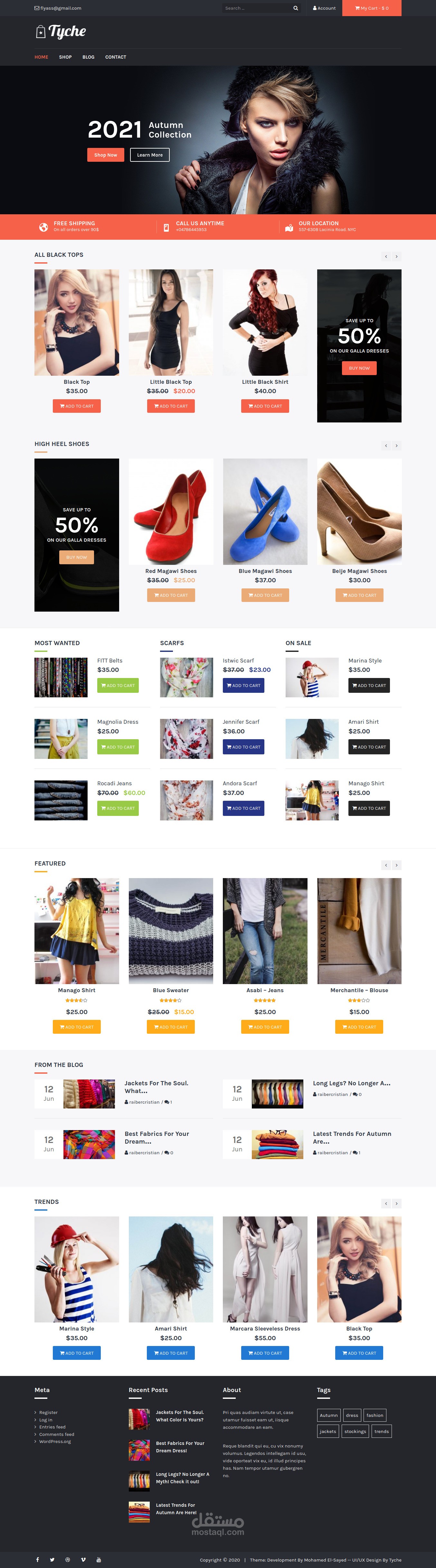 Full-Stack Development (Tyche E-commerce)