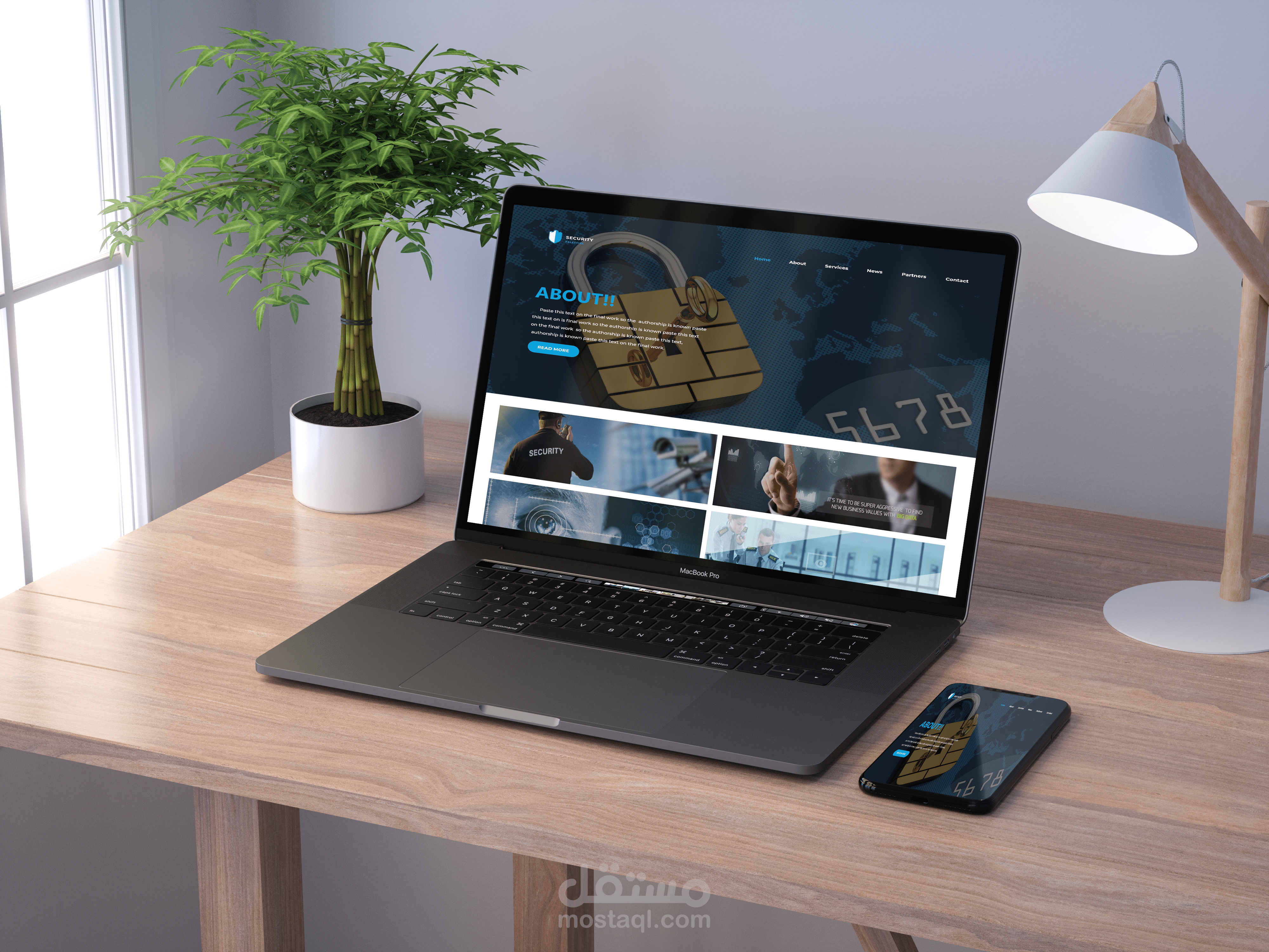 Security Langing Page Design