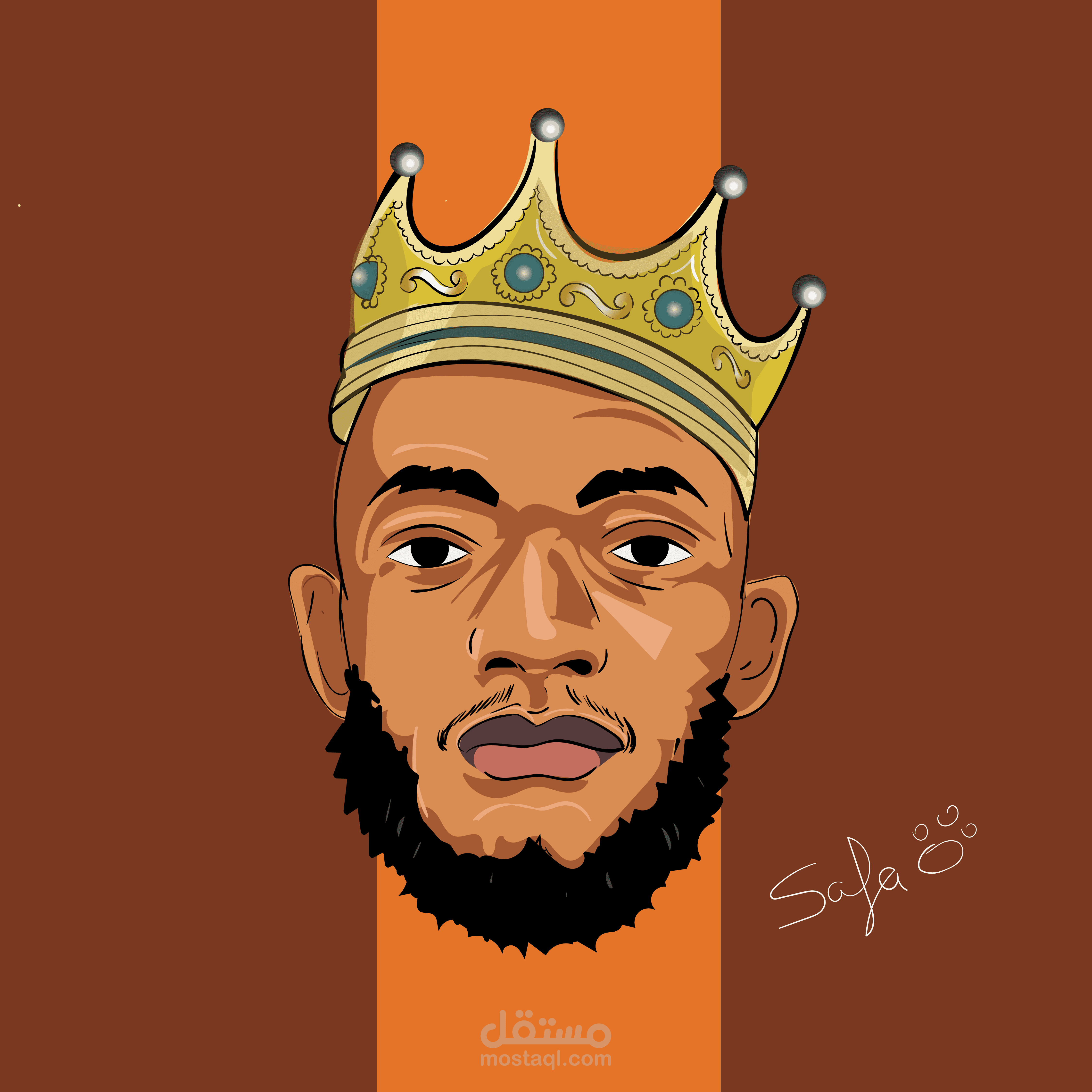 رسم بورتريه فيكتور