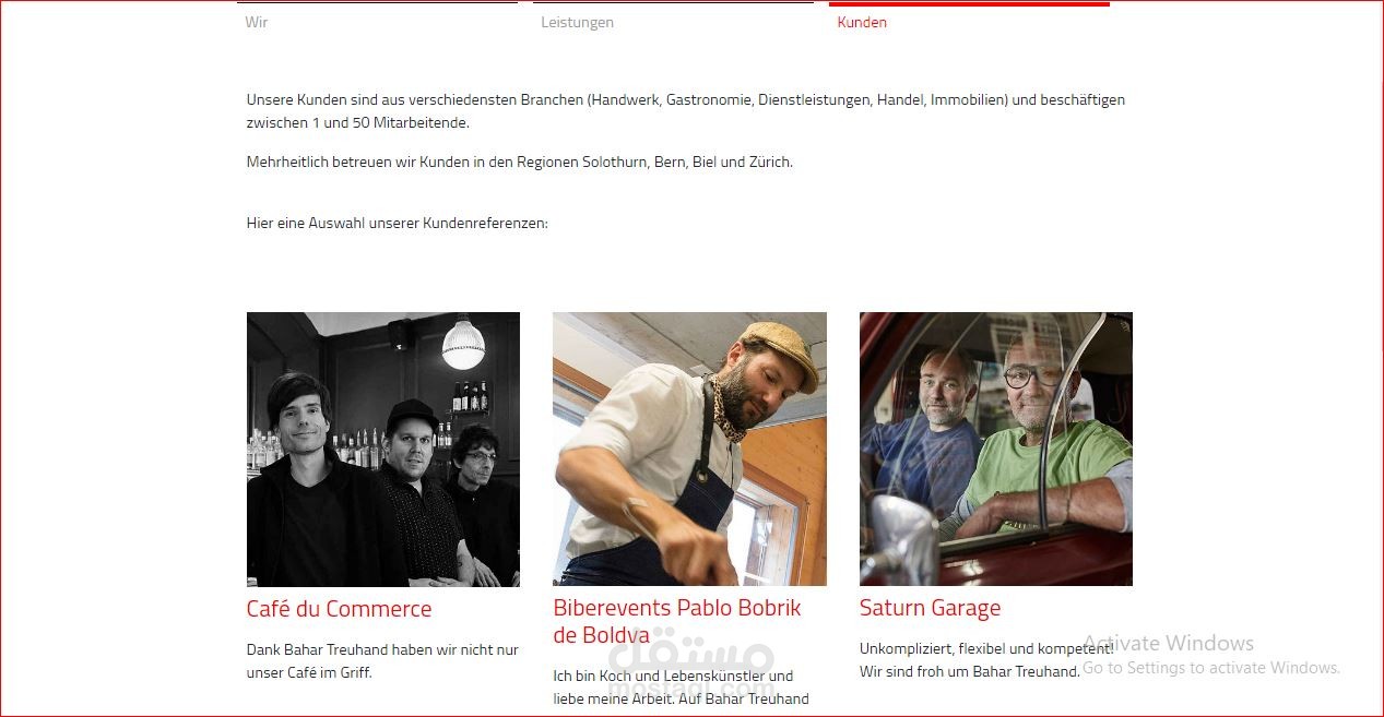 تصميم وبرمجة موقع ألماني لخدمة العملاء