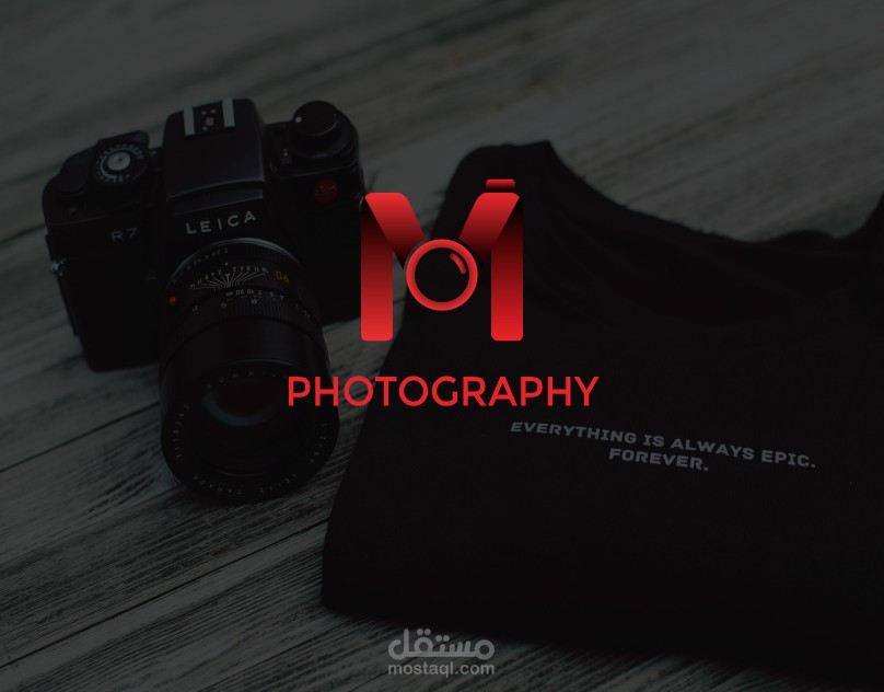 تصميم شعار لمصور فوتوغرافي وبطاقة اعمال وبوستر