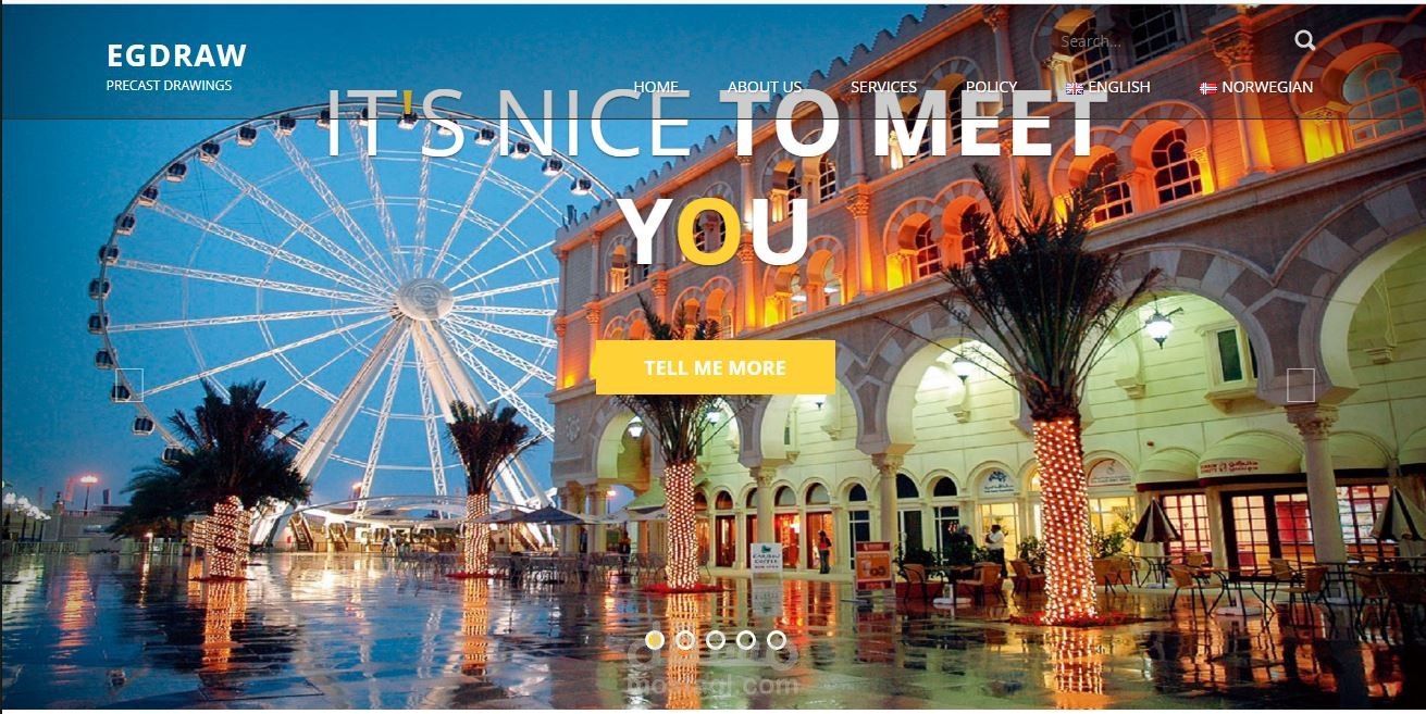 موقع لشركة هندسية