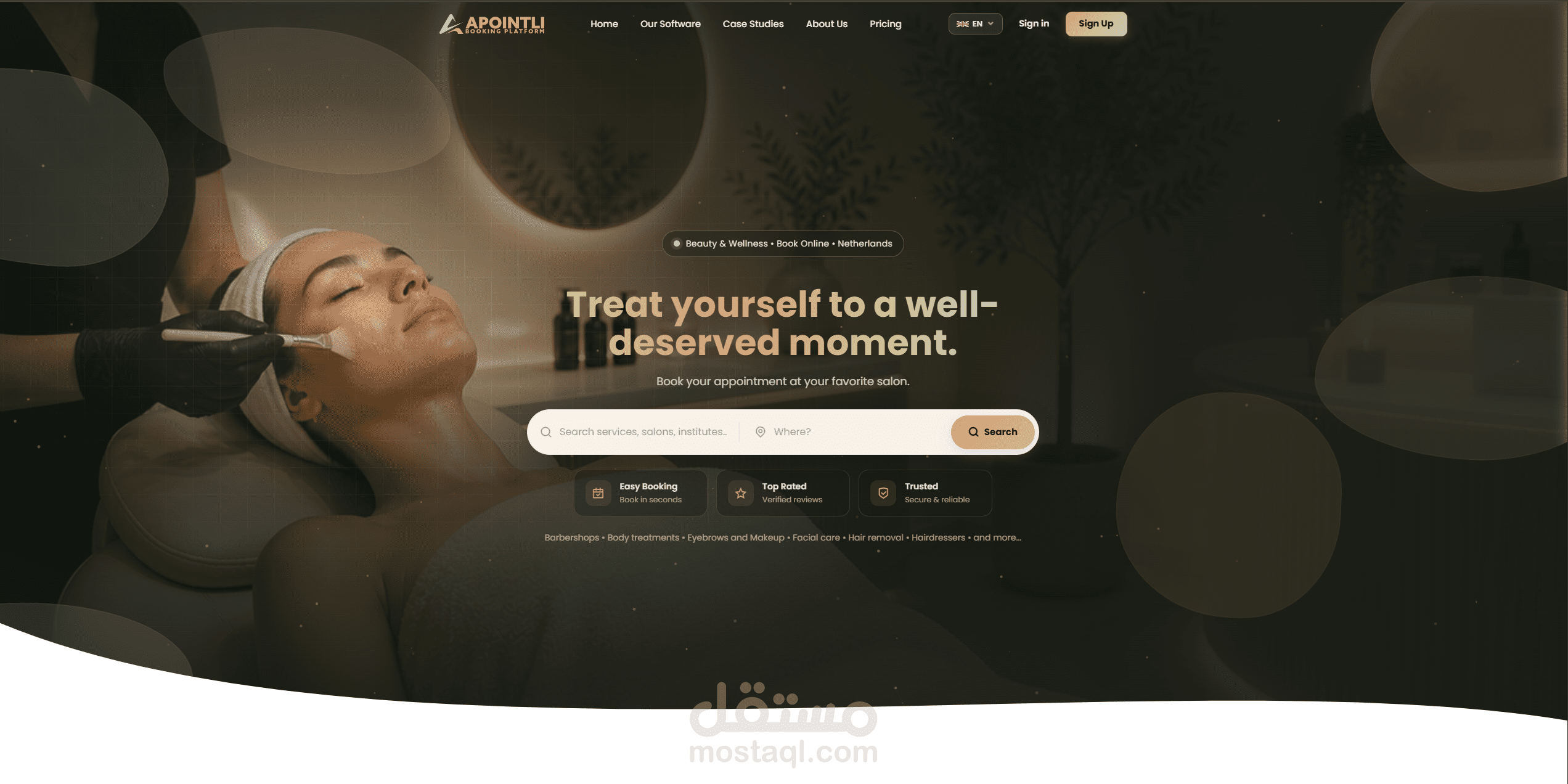 منصة Apointli لإدارة الصالونات والحجوزات