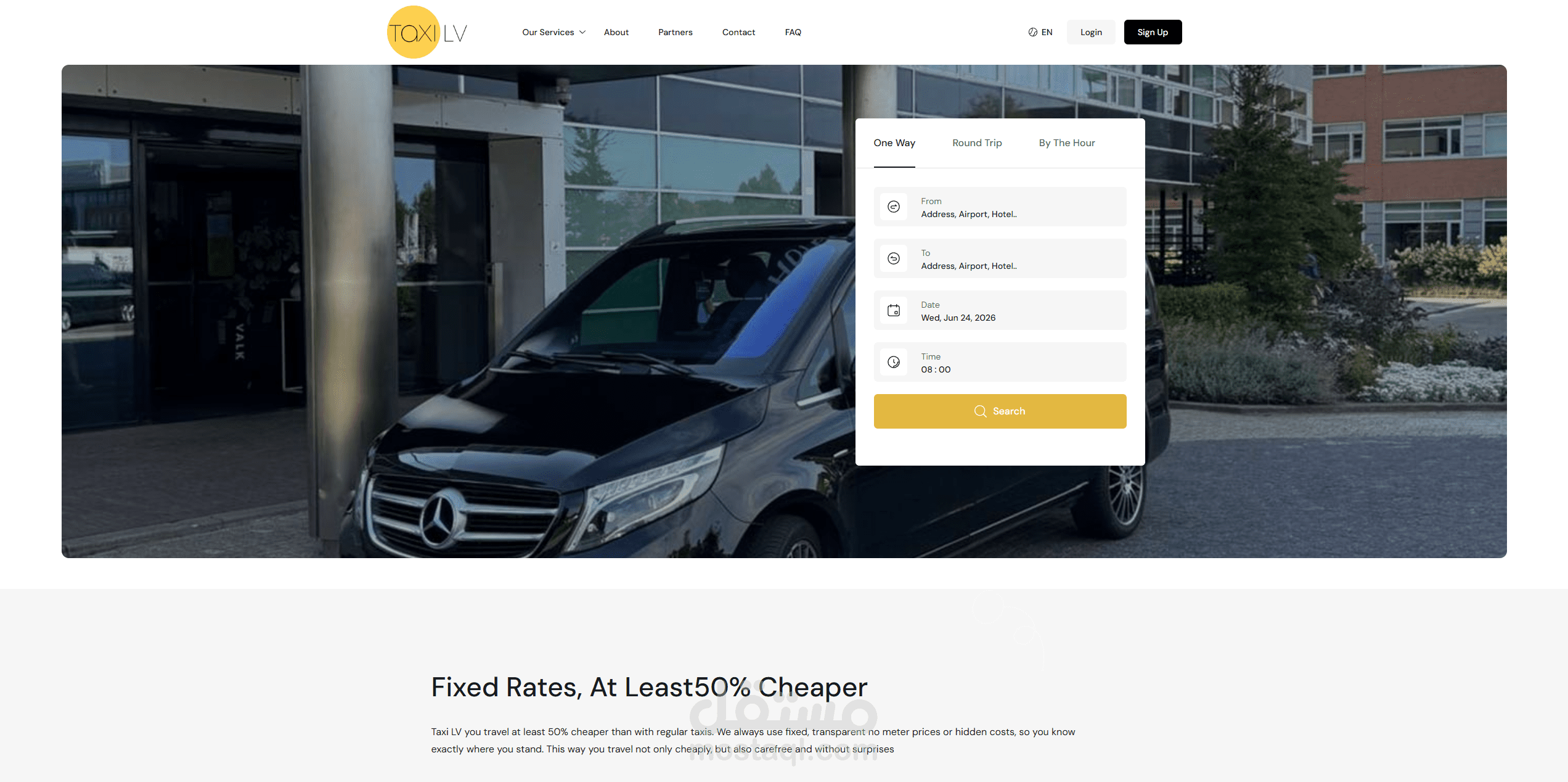 TaxiLV – منصة حجز الليموزين والنقل الخاص الذكية