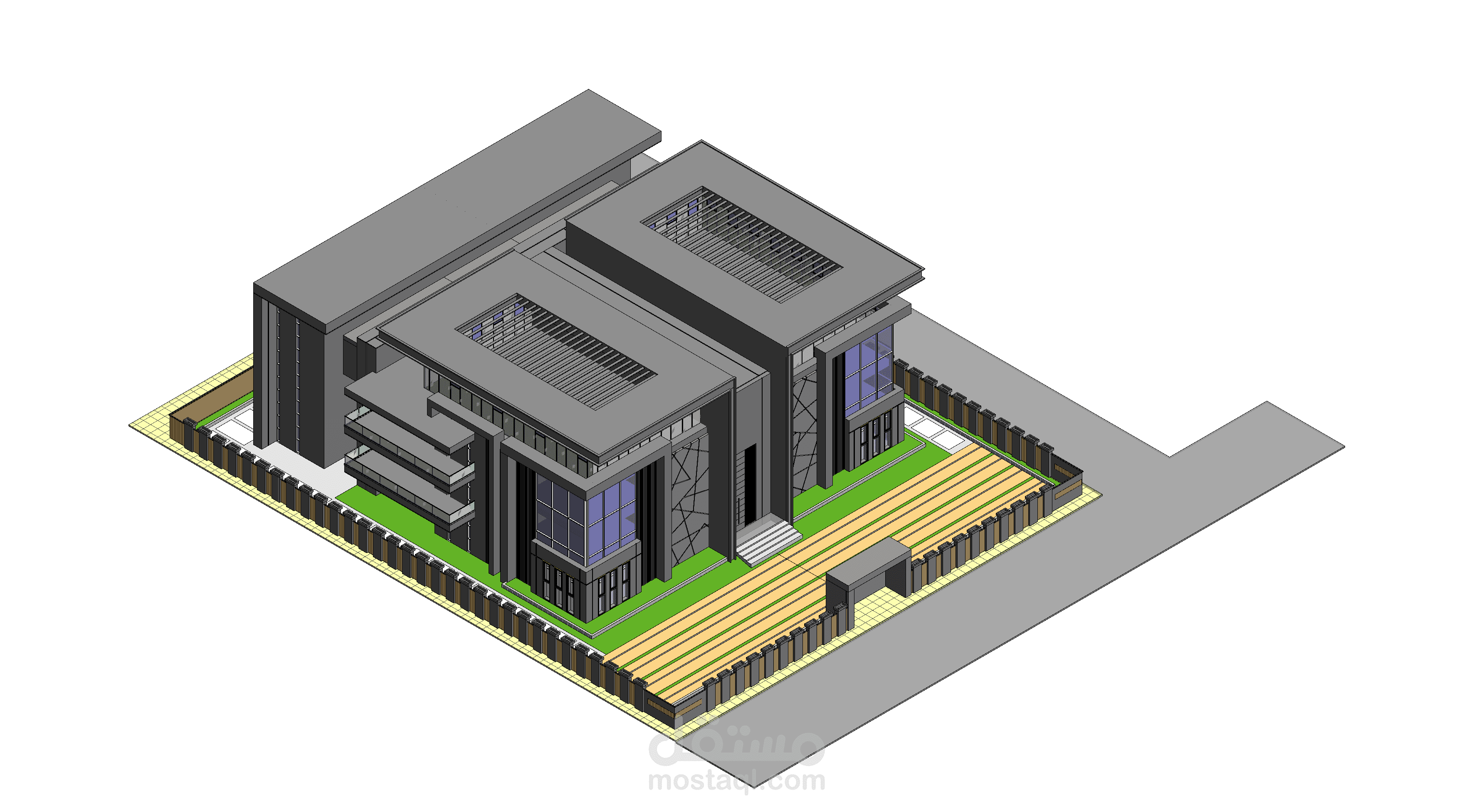 3D modeling by revit