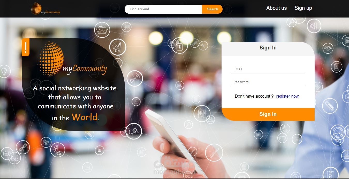 إنشاء موقع تواصل اجتماعي
