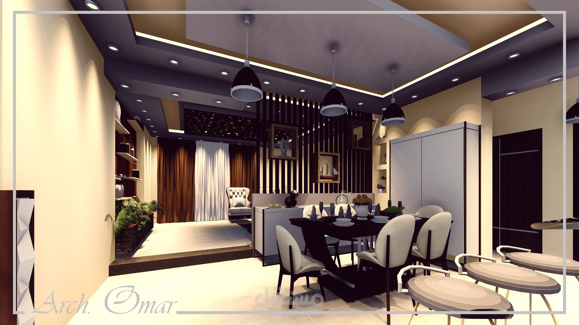 تصميم داخلي لشقة سكنيه