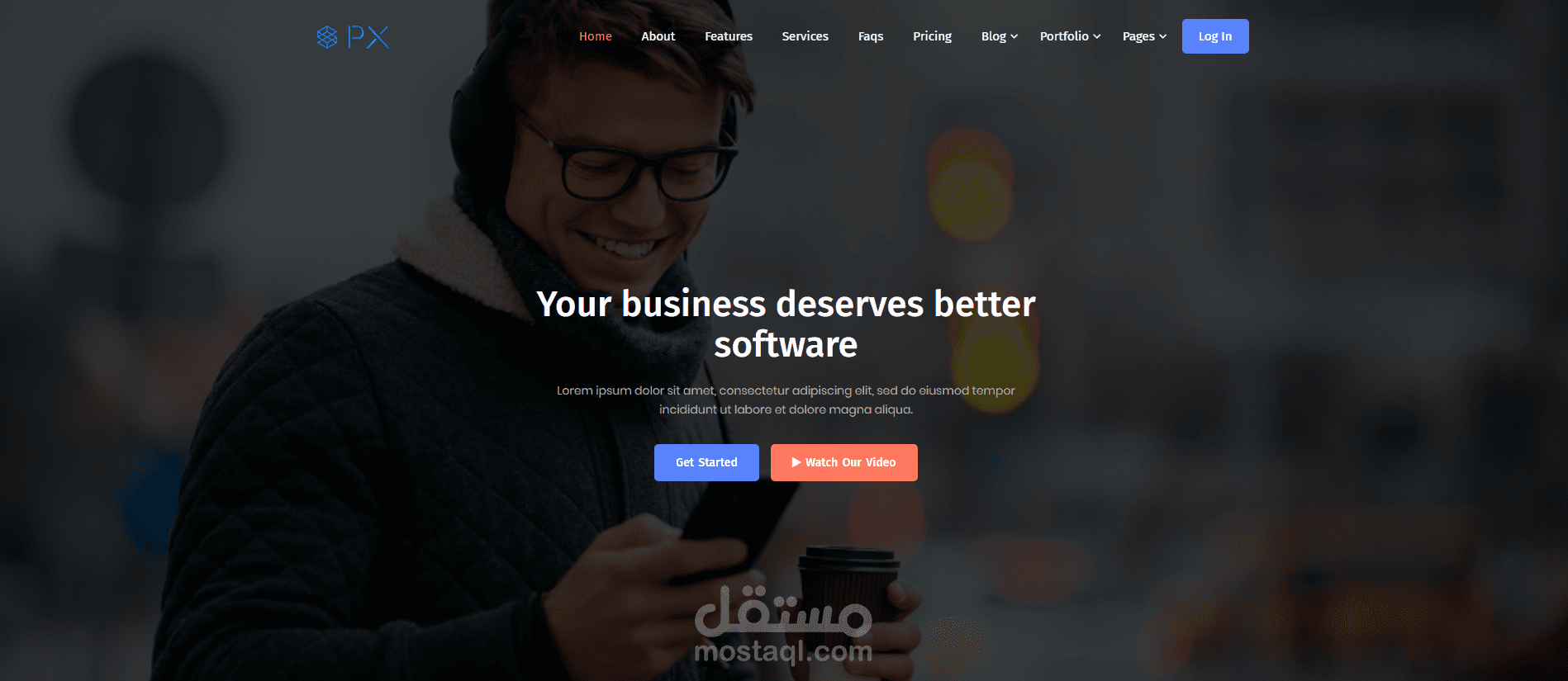PXsaas - Saas & Software Landing Page