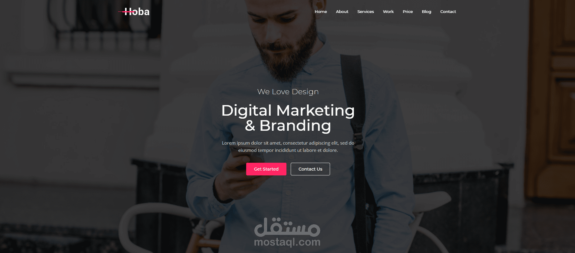 Hoba - Creative One Page Parallax