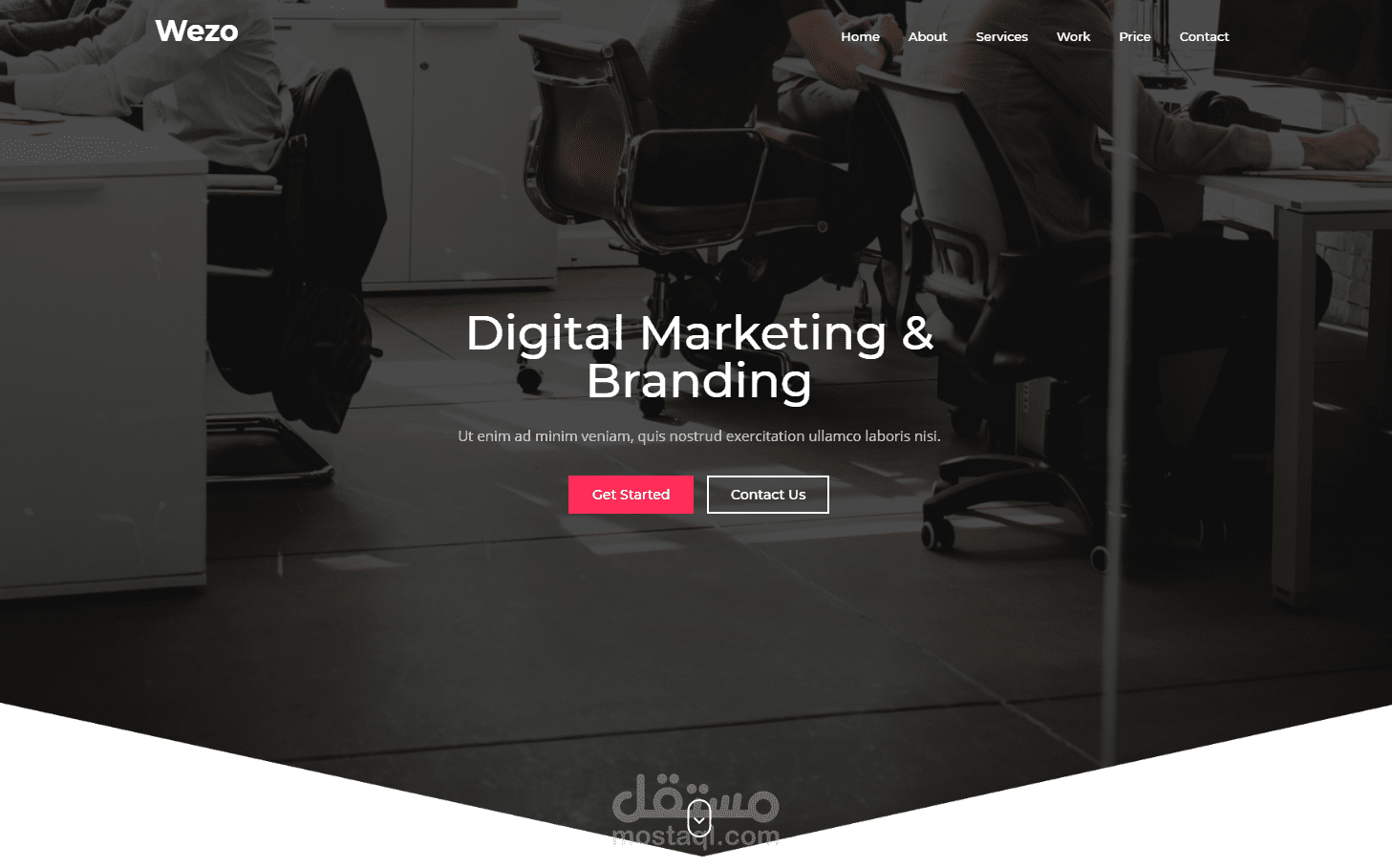 landing page