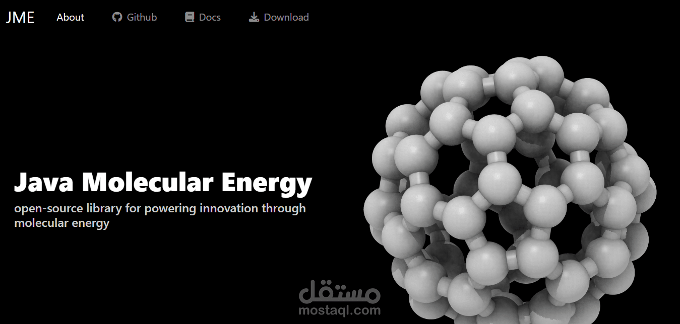 موقع لمكتبة JMolecularEnergy