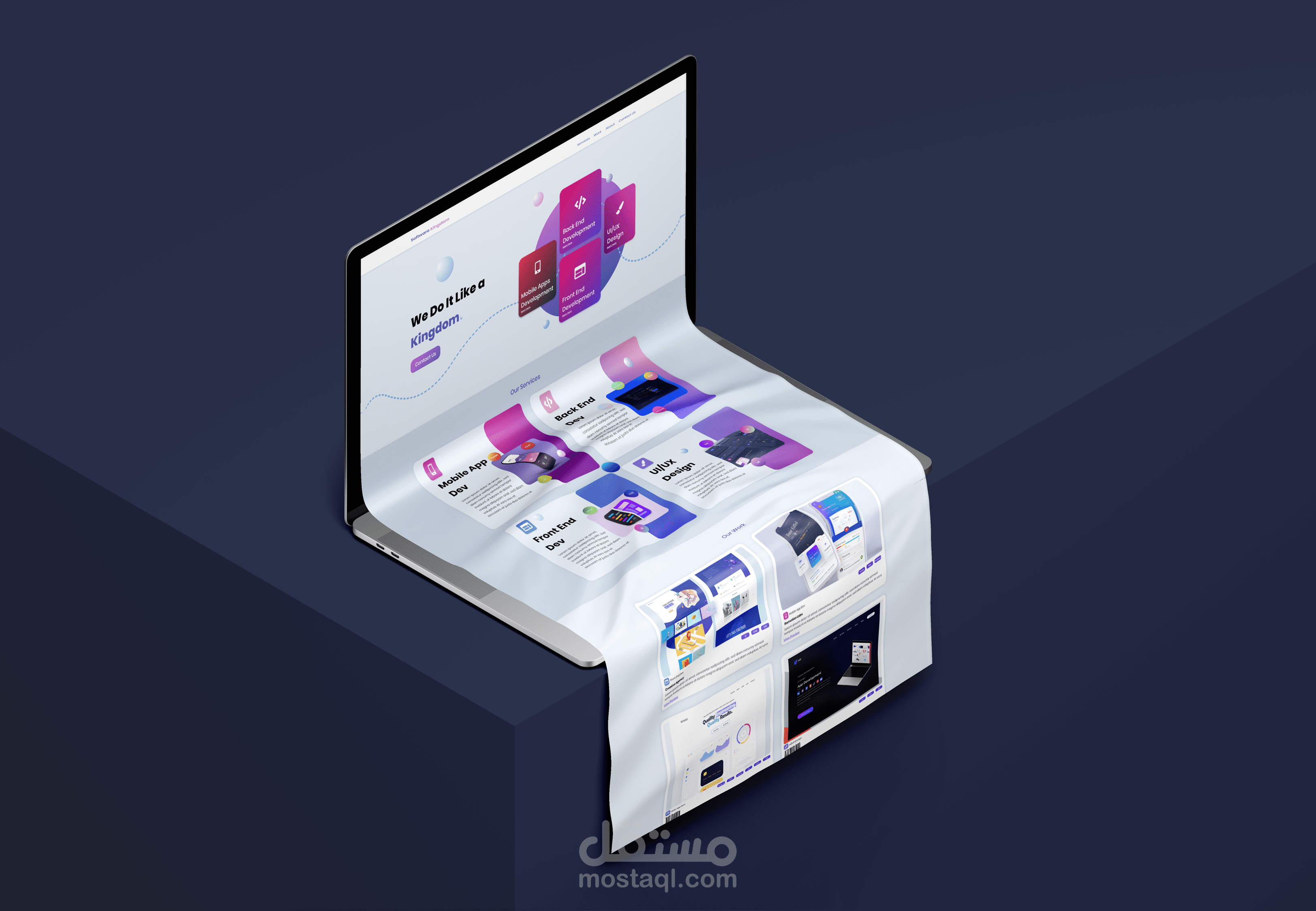 Software Kingdom - تطبيق ويب لشركة برمجيات