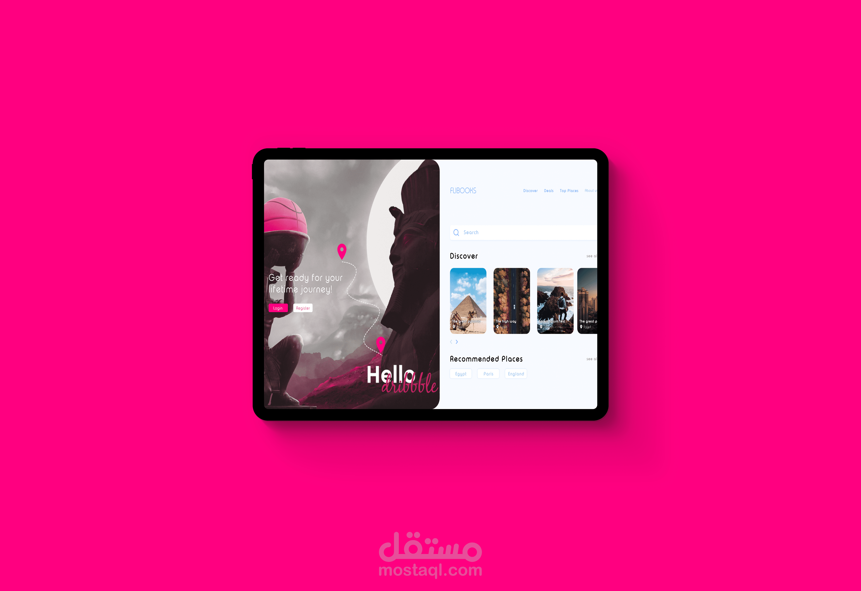 FliBooks - موقع حجز أماكن سياحية