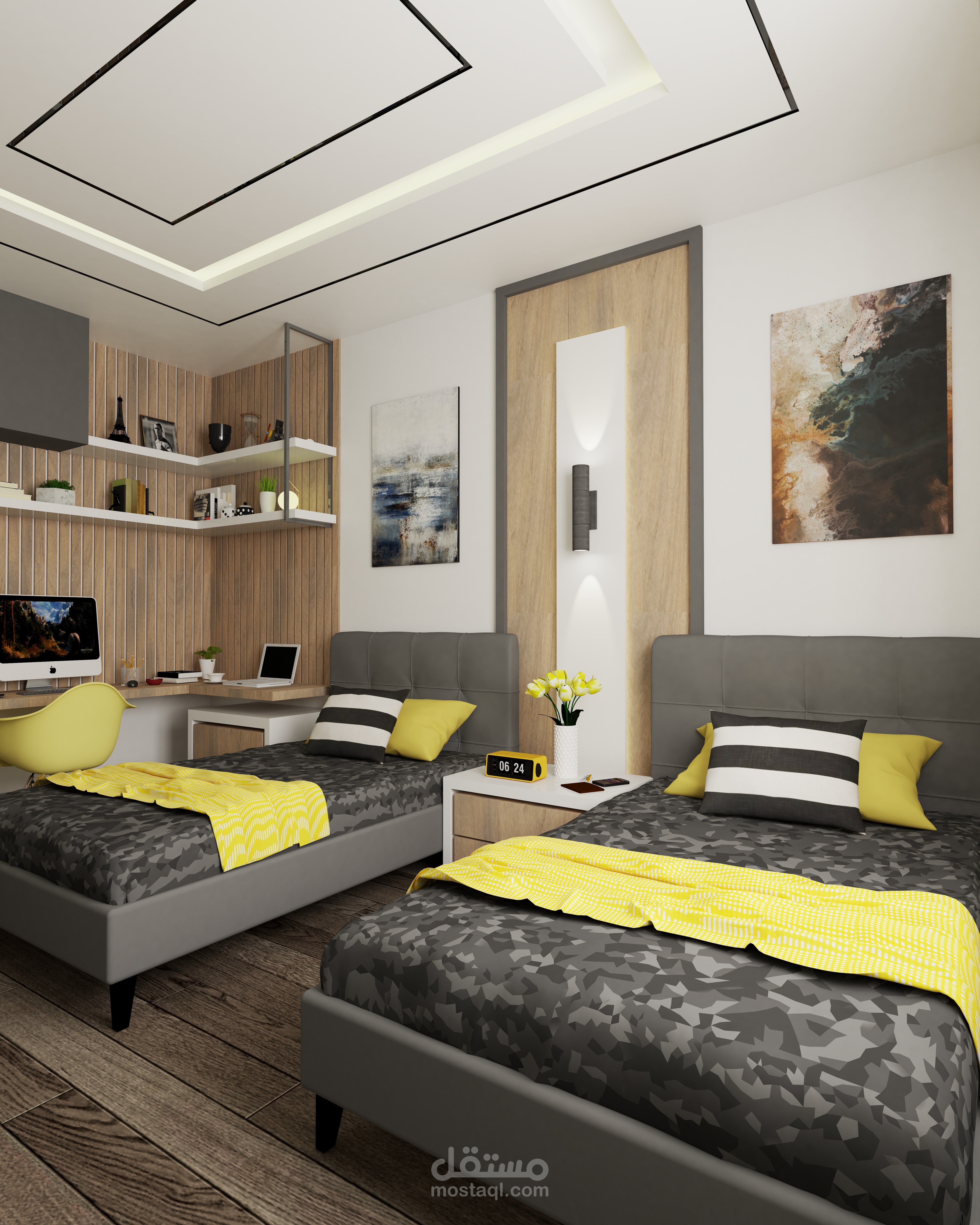 تصميم غرفة شباب