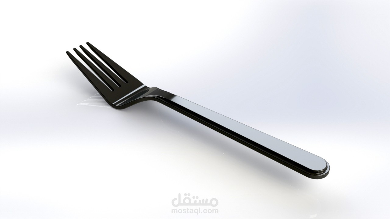 شوكة مع القالب