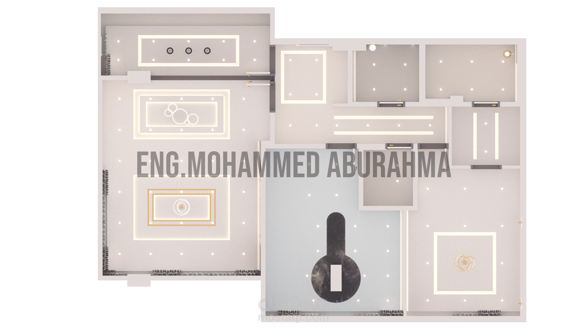 تصميم وتنفيذ أسقف جبس بورد
