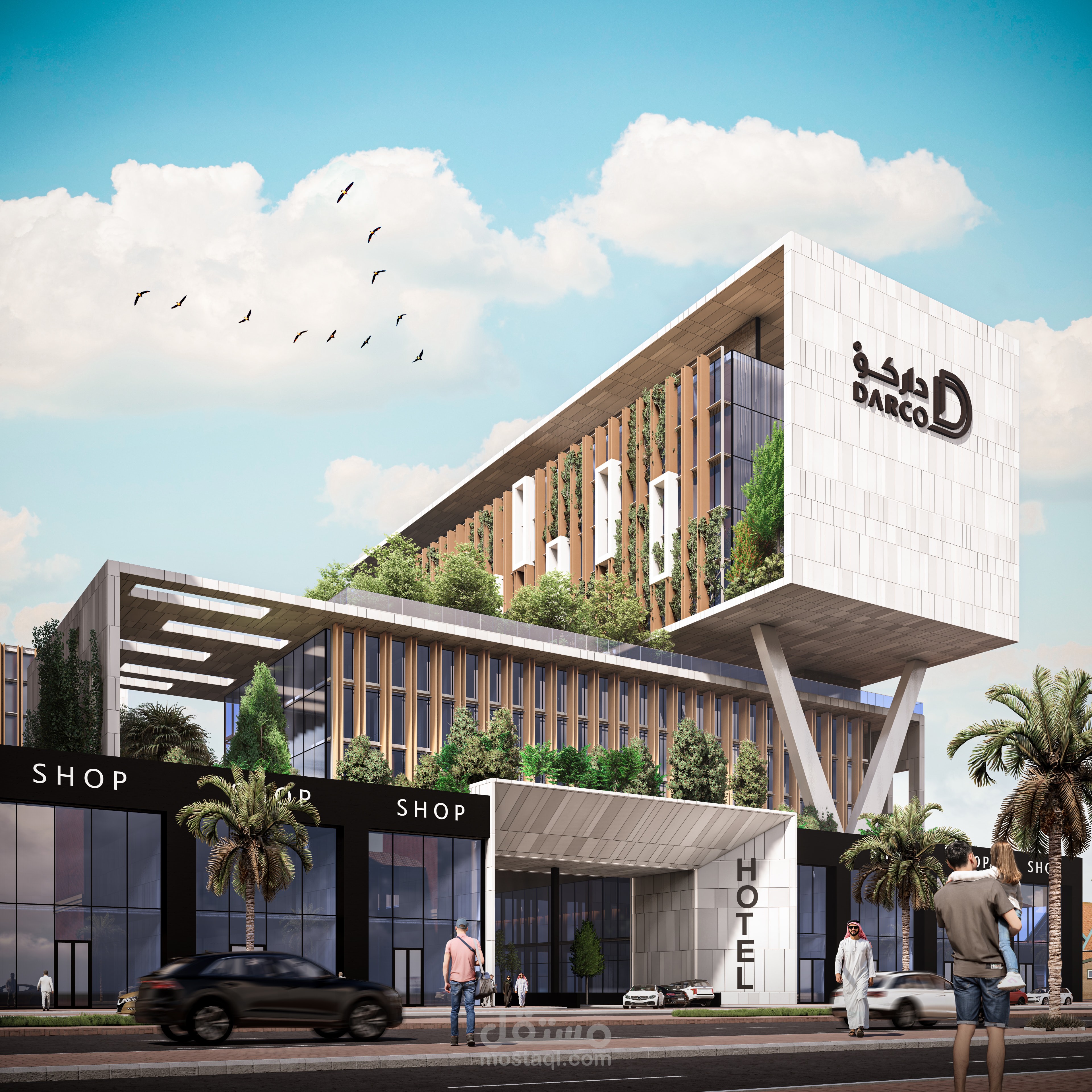 تصميم فندق داركوا بالسعوديه