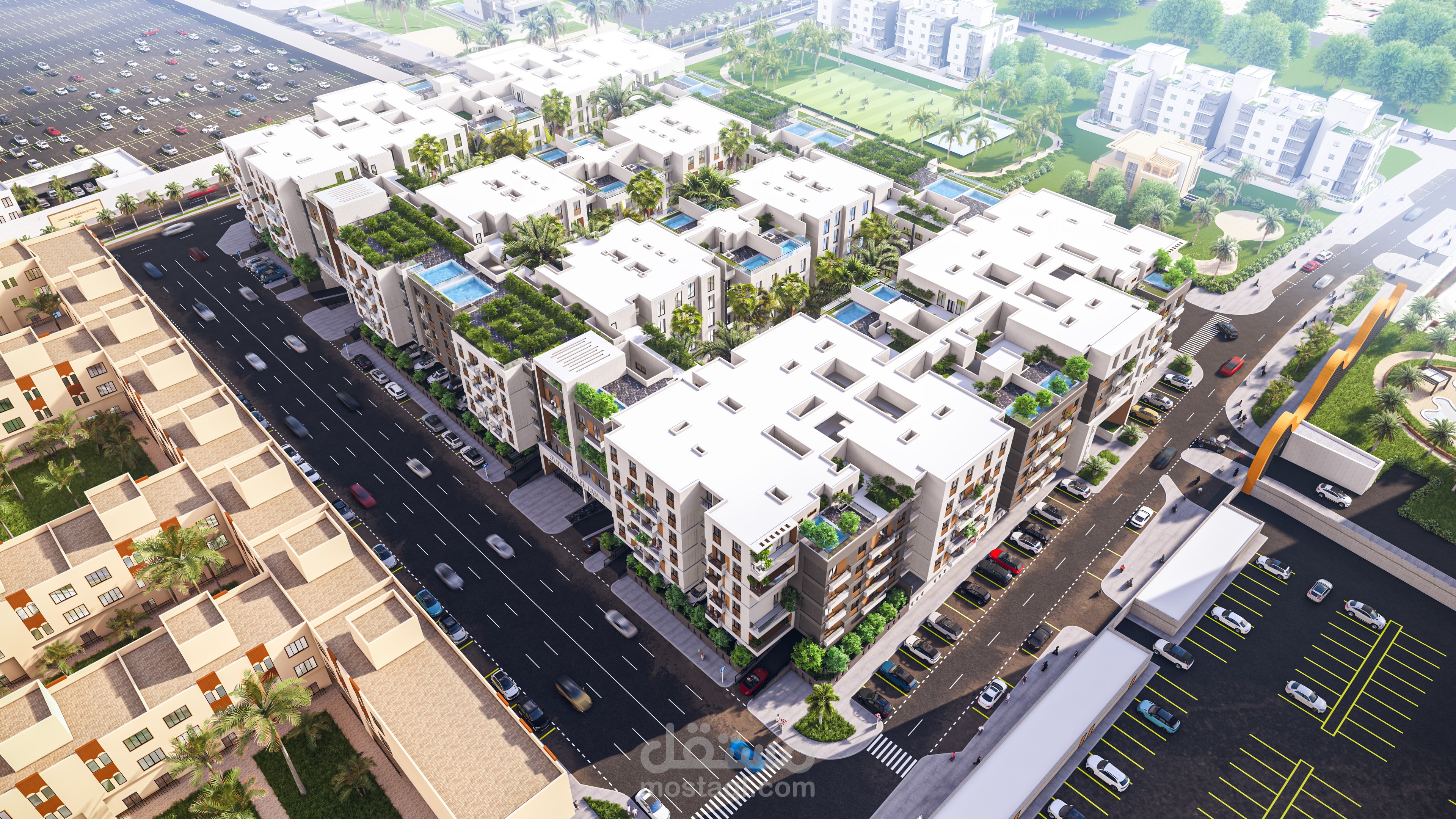 تصميم مجمع سكني بالامارات