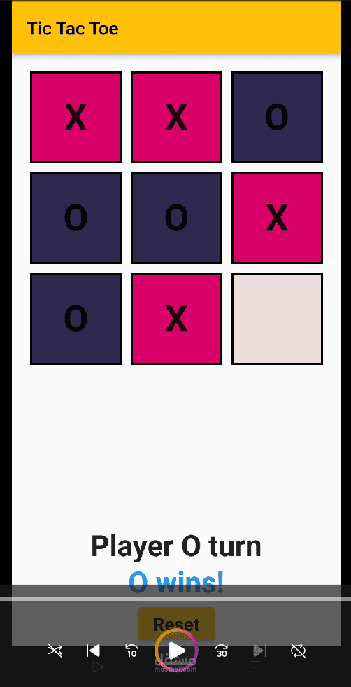 لعبه x o